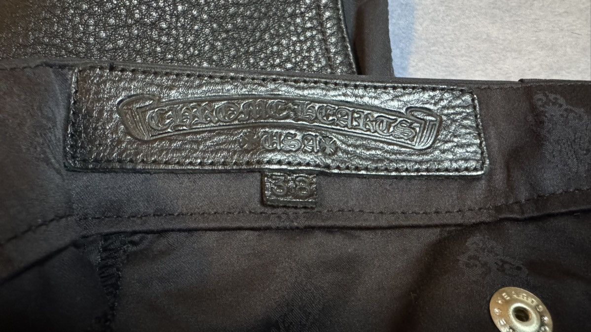 Chrome Hearts Chrome Hearts Sz 38 Nylon/Leather Knee Carpenter Pants Size US 38 / EU 54 - 7 Thumbnail