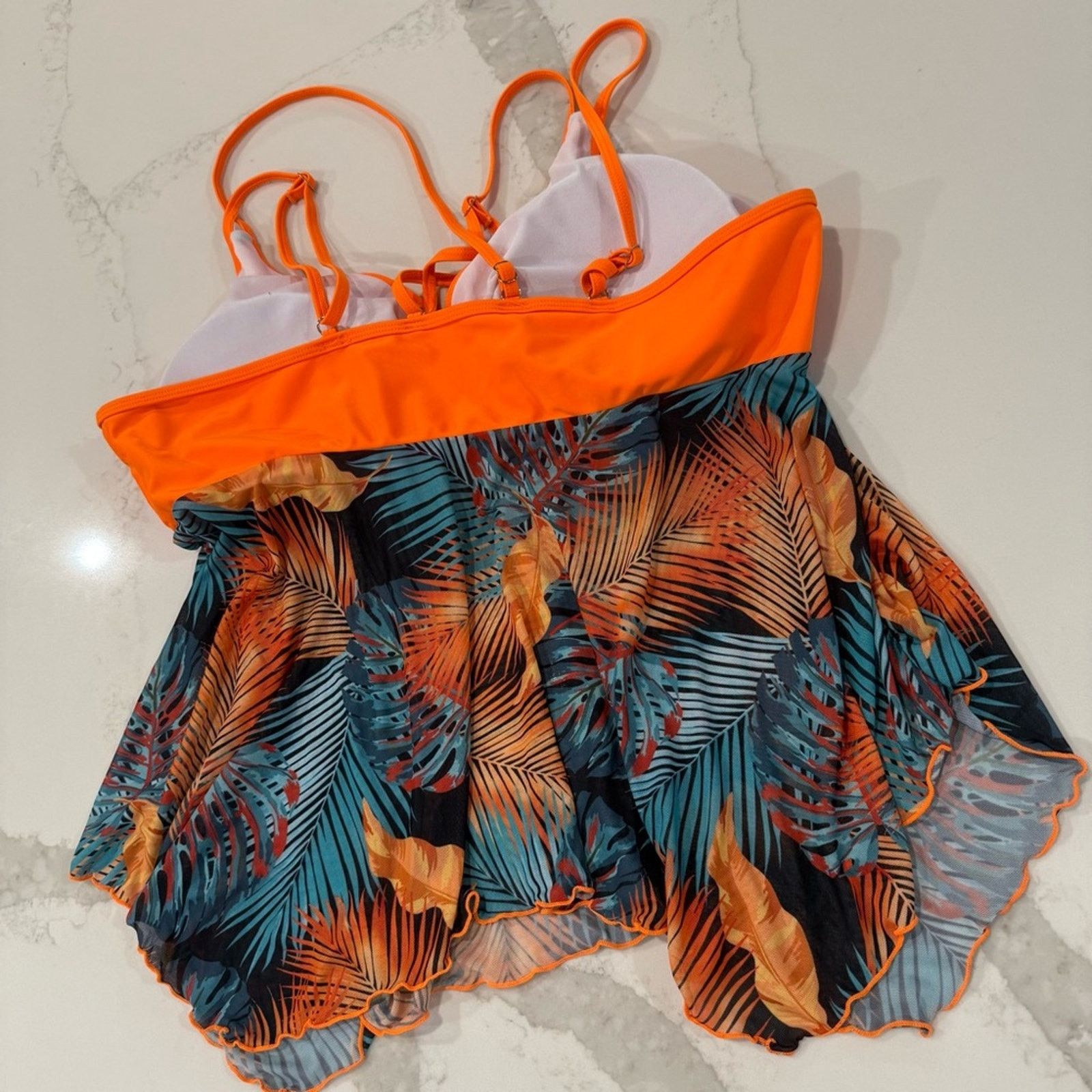 Shein SHEIN Swim Strappy Tankini & Shorts Bathing Suit Womens 4XL Size ONE SIZE - 6 Thumbnail