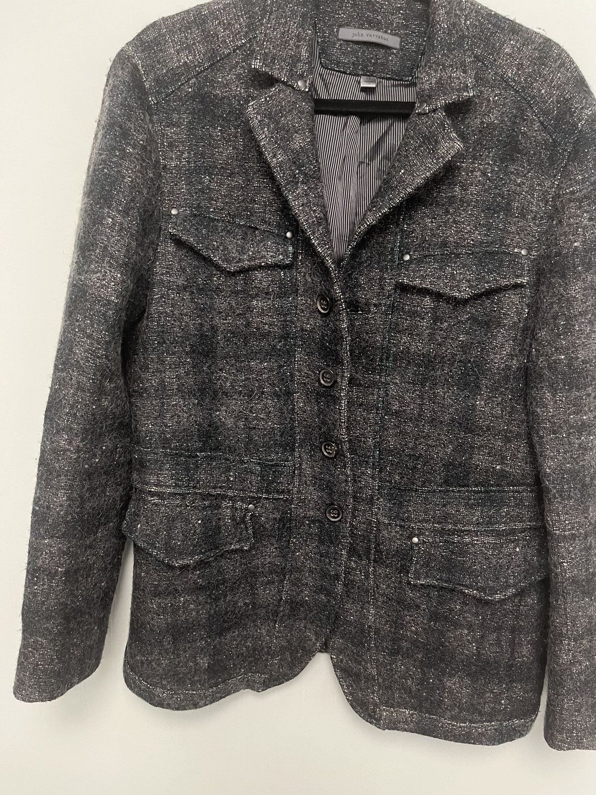 John Varvatos Alpaca Plaid Jacket. 48 Size US M / EU 48-50 / 2 - 15 Thumbnail
