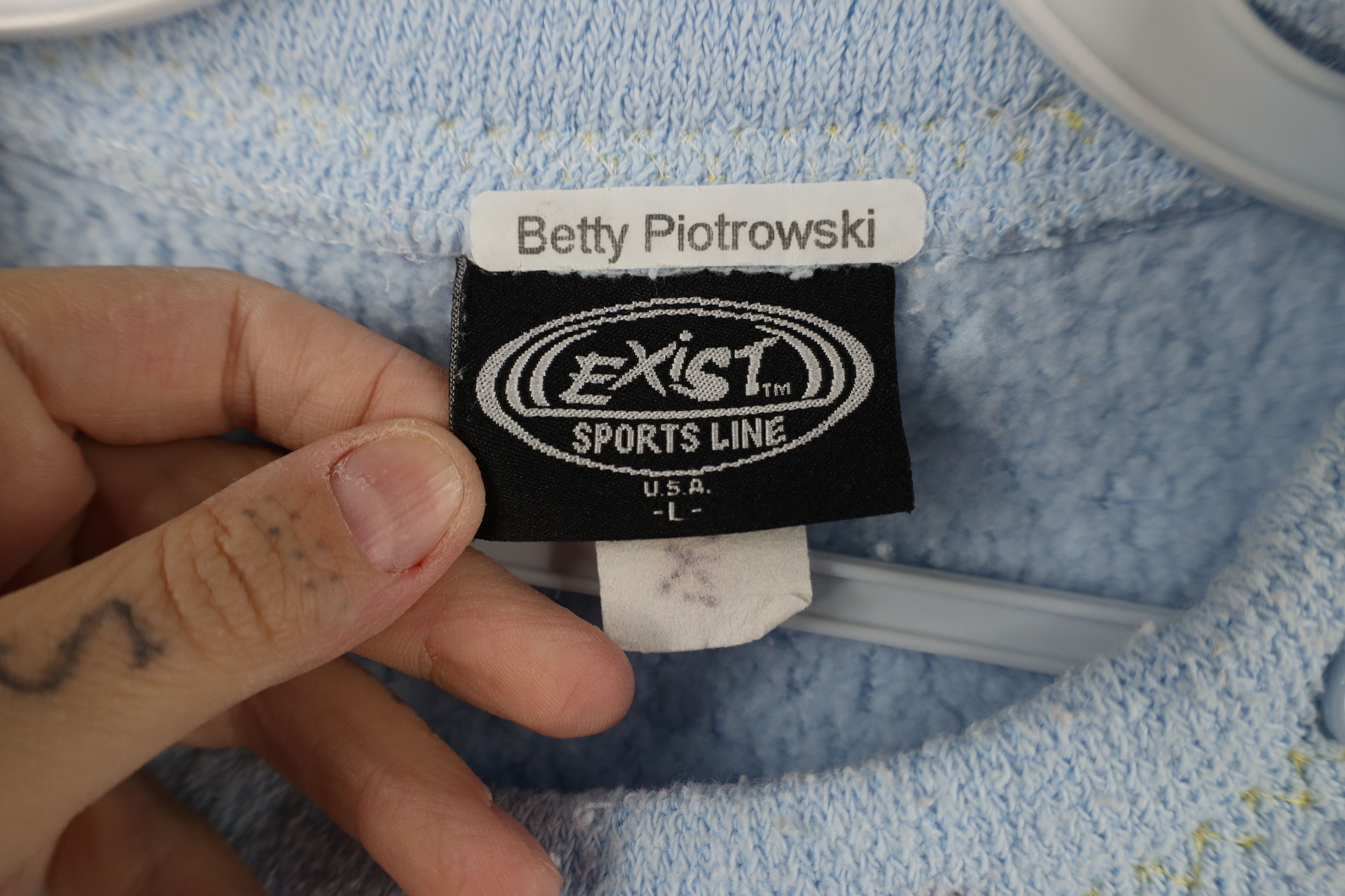 Vintage Vintage 90s Streetwear Butterfly Terry Cloth Sweatshirt USA Size L / US 10 / IT 46 - 12 Thumbnail