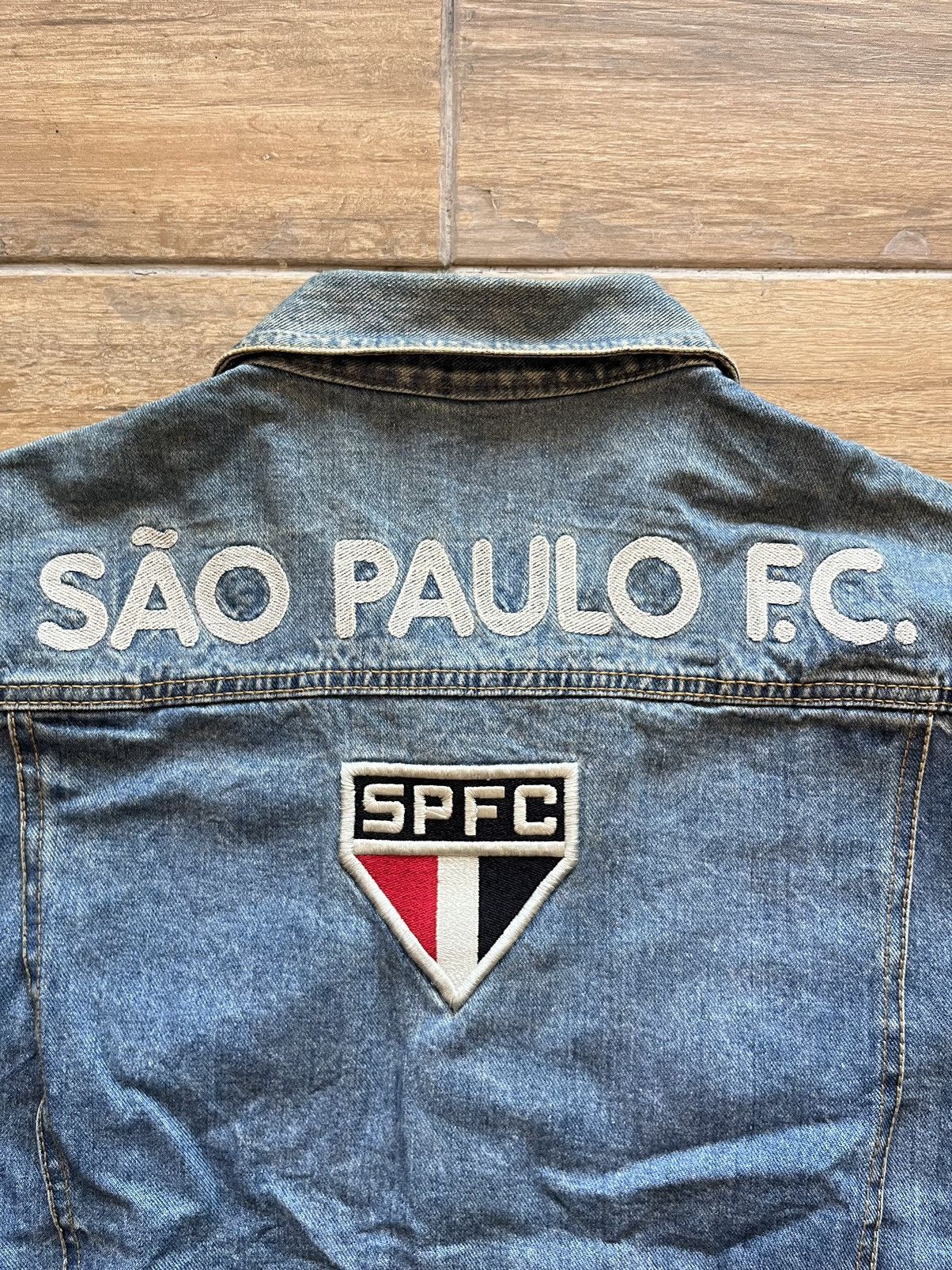 Vintage Vtg Sao Paulo Trucker Denim Jacket Size US XL / EU 56 / 4 - 3 Thumbnail