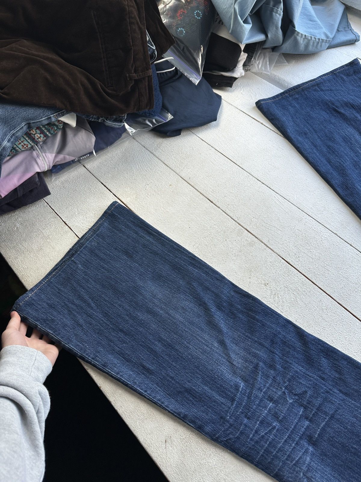 Guess FLARED 🚨00S GUESS WITH LOGO WOMEN BOOTCUT JEANS DARK BLUE Size 30" / US 8 / IT 44 - 8 Thumbnail