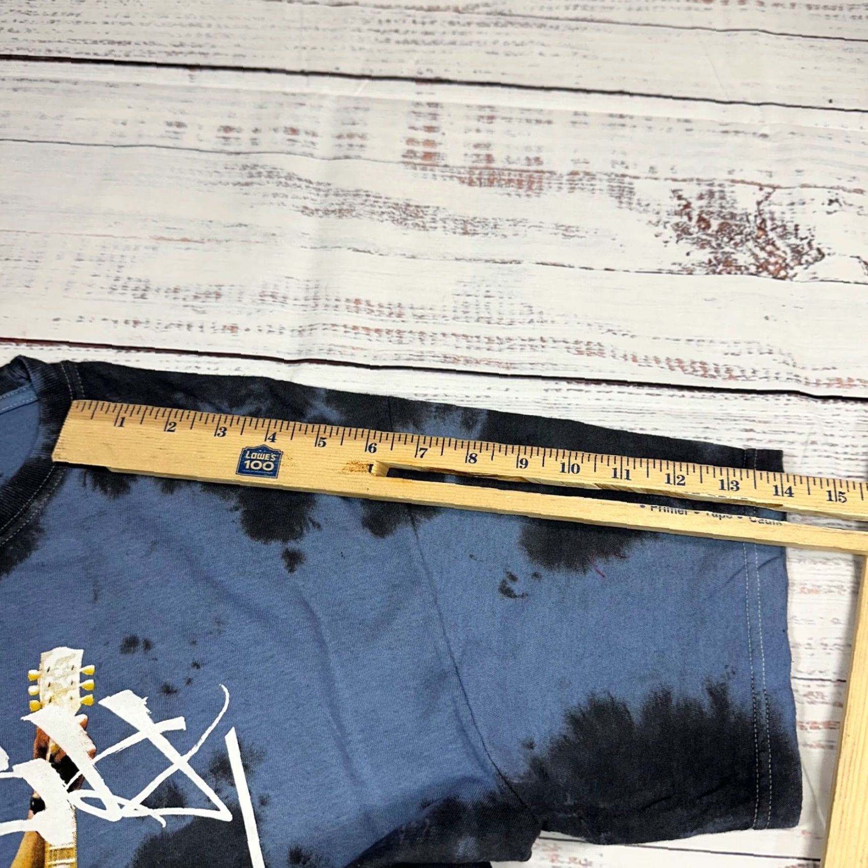 Vintage Snakepit Womens Tee Size M/L Blue 100% Cotton Slash Guitar Graphic Tie Dye Shirt Size M / US 6-8 / IT 42-44 - 3 Thumbnail