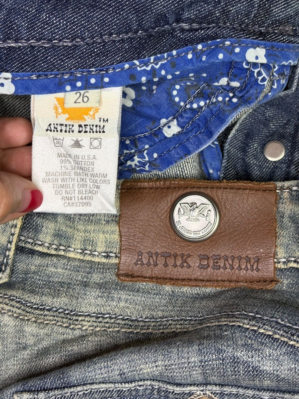 Antik Denim × Japanese Brand Vintage Antik Denim Acid Mud Wash Bootcut Flare Jeans Size 30" / US 8 / IT 44 - 9 Thumbnail