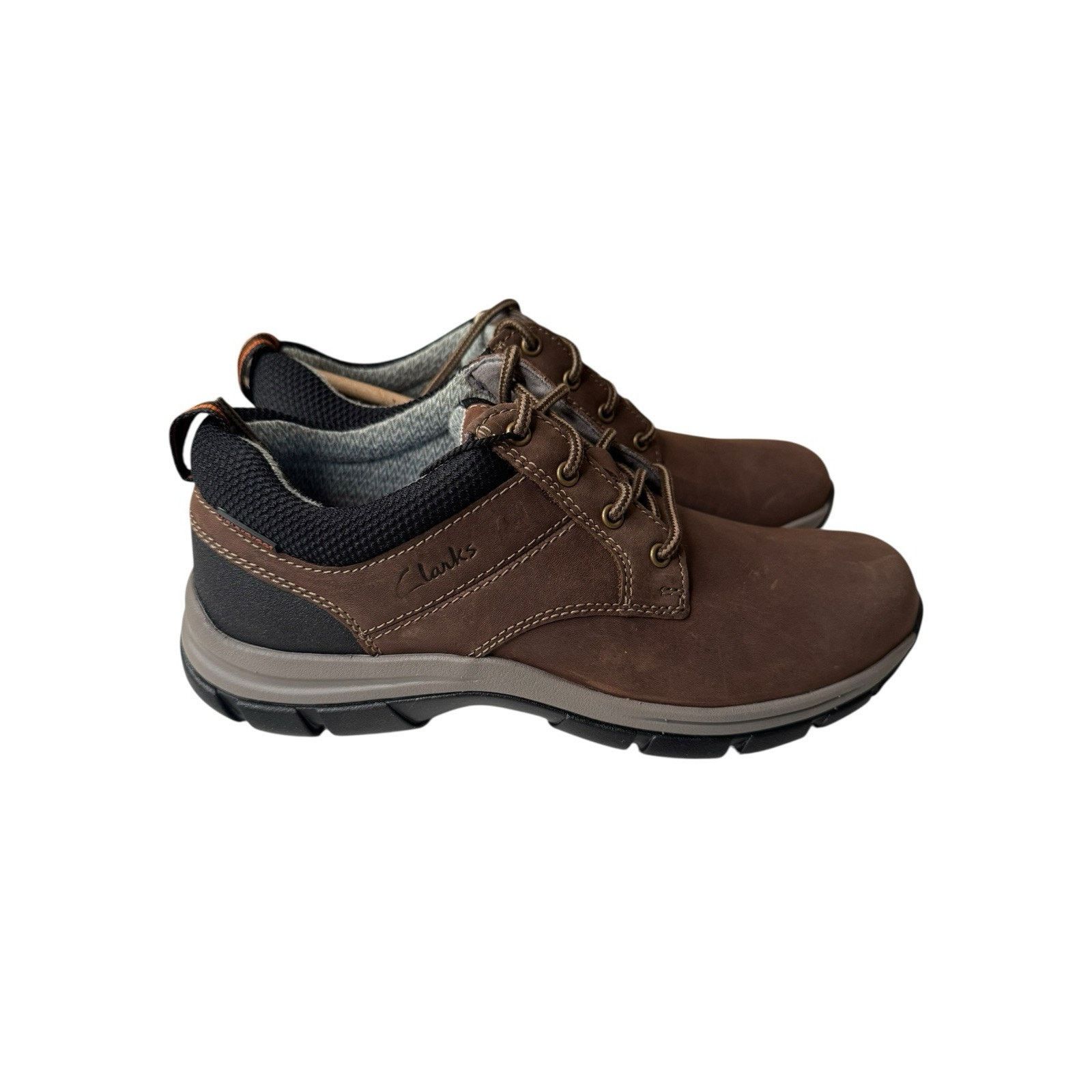 Clarks CLARKS Walpath Low Leather Sneaker Men's Brown Leather Size US 7 / EU 40 - 3 Thumbnail