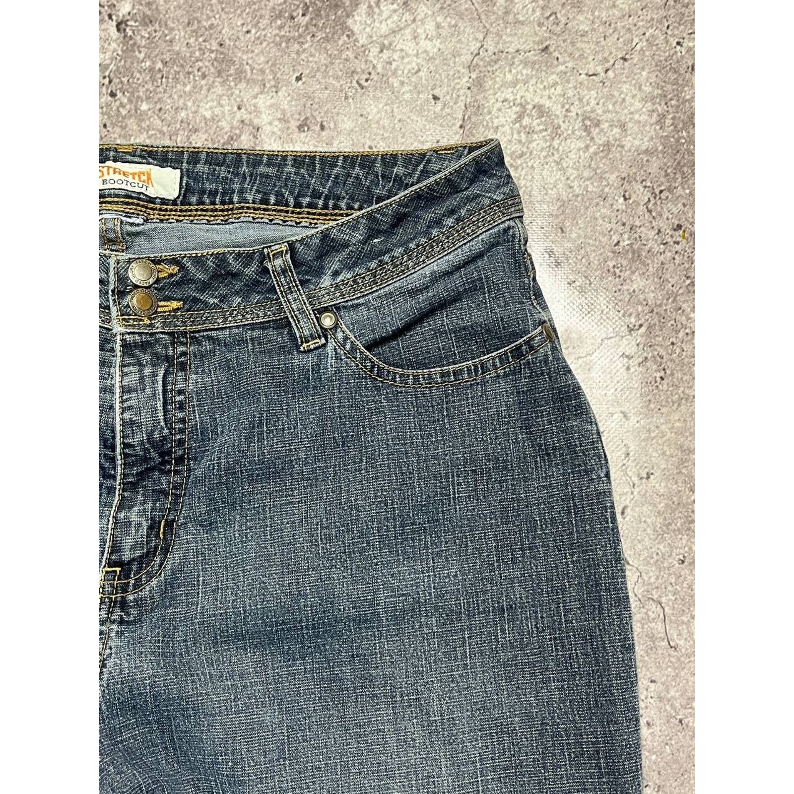 Faded Glory Vintage Faded Glory Stretch Bootcut Jeans Blue Y2K Style Size 31" - 5 Thumbnail