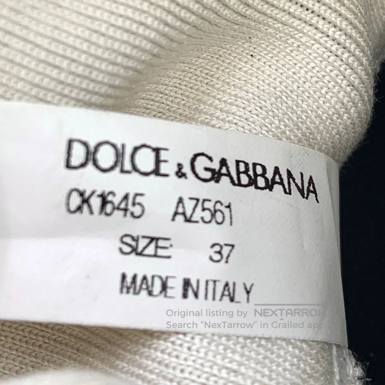 Dolce & Gabbana Dolce Gabbana Black Logo Letter Casual Laced Sock Shoes Sn Size US 6.5 / IT 36.5 - 8 Thumbnail