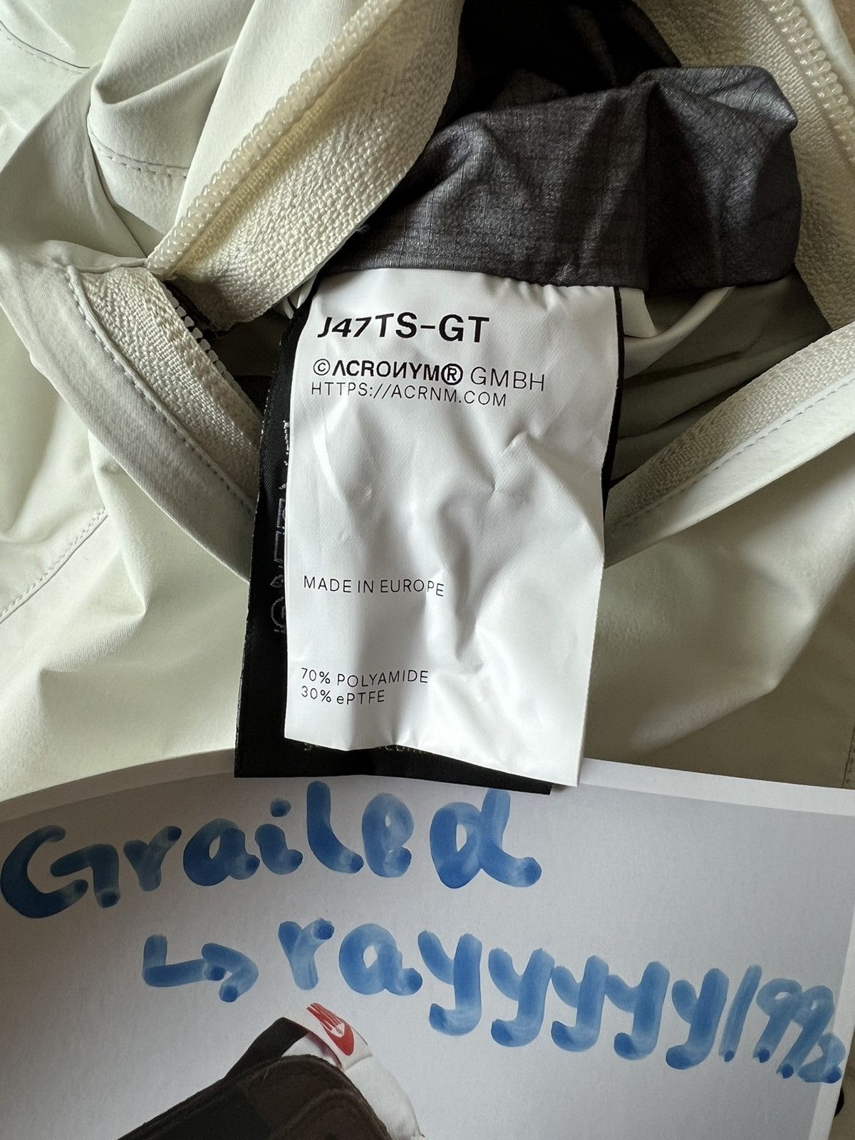 Acronym × Errolson Hugh Acronym J47TS-GT-WHT Size US M / EU 48-50 / 2 - 2 Thumbnail