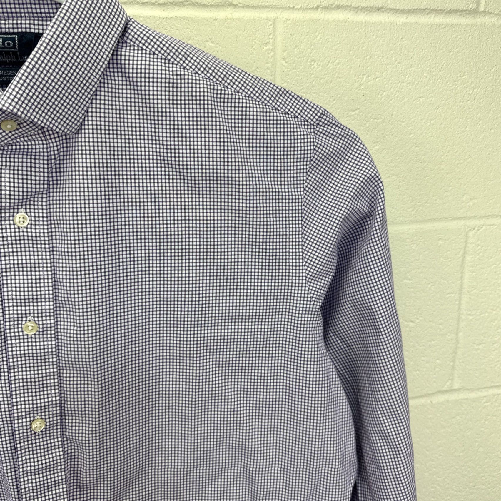 Polo Ralph Lauren Polo Ralph Lauren Dress Shirt Mens 18 36/37 Checkered Regent Classic Fit Long Sleeve Button-Down Collared Multicolor Size 48R - 7 Thumbnail