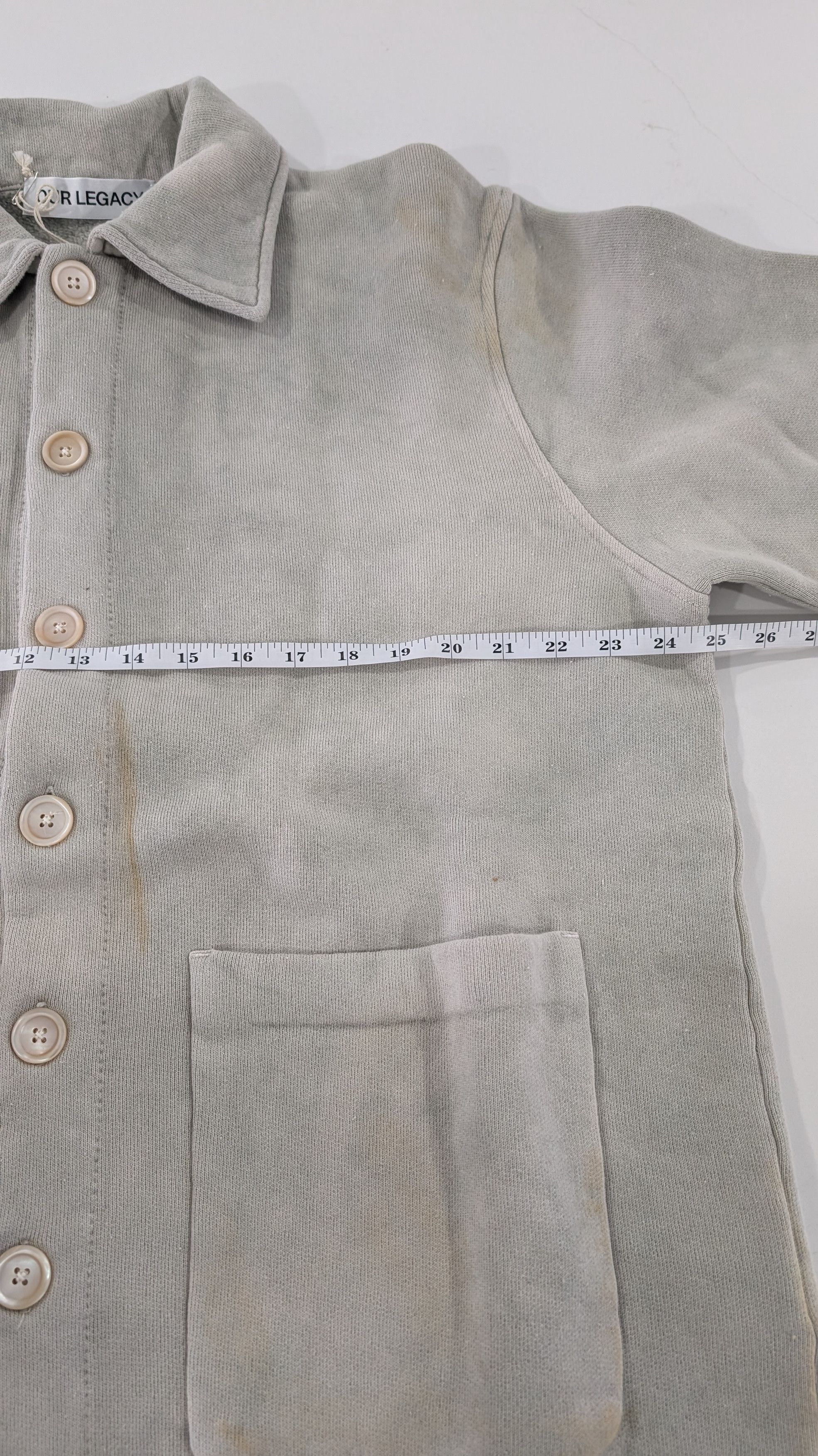 Our Legacy Our Legacy Shelter Cardigan 'Attic Wash Fleece' Size 48 Size US M / EU 48-50 / 2 - 12 Thumbnail