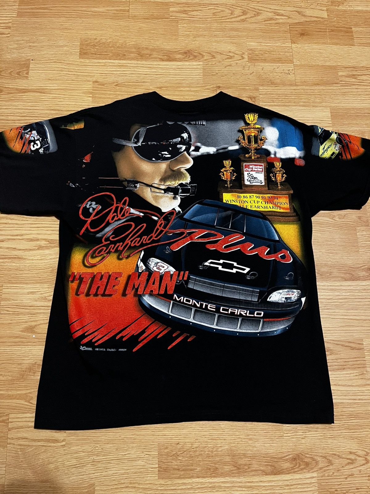 90s Dale Earnhardt Brickyard selling 400 NASCAR All Over Print Chase Authentics Tee XL