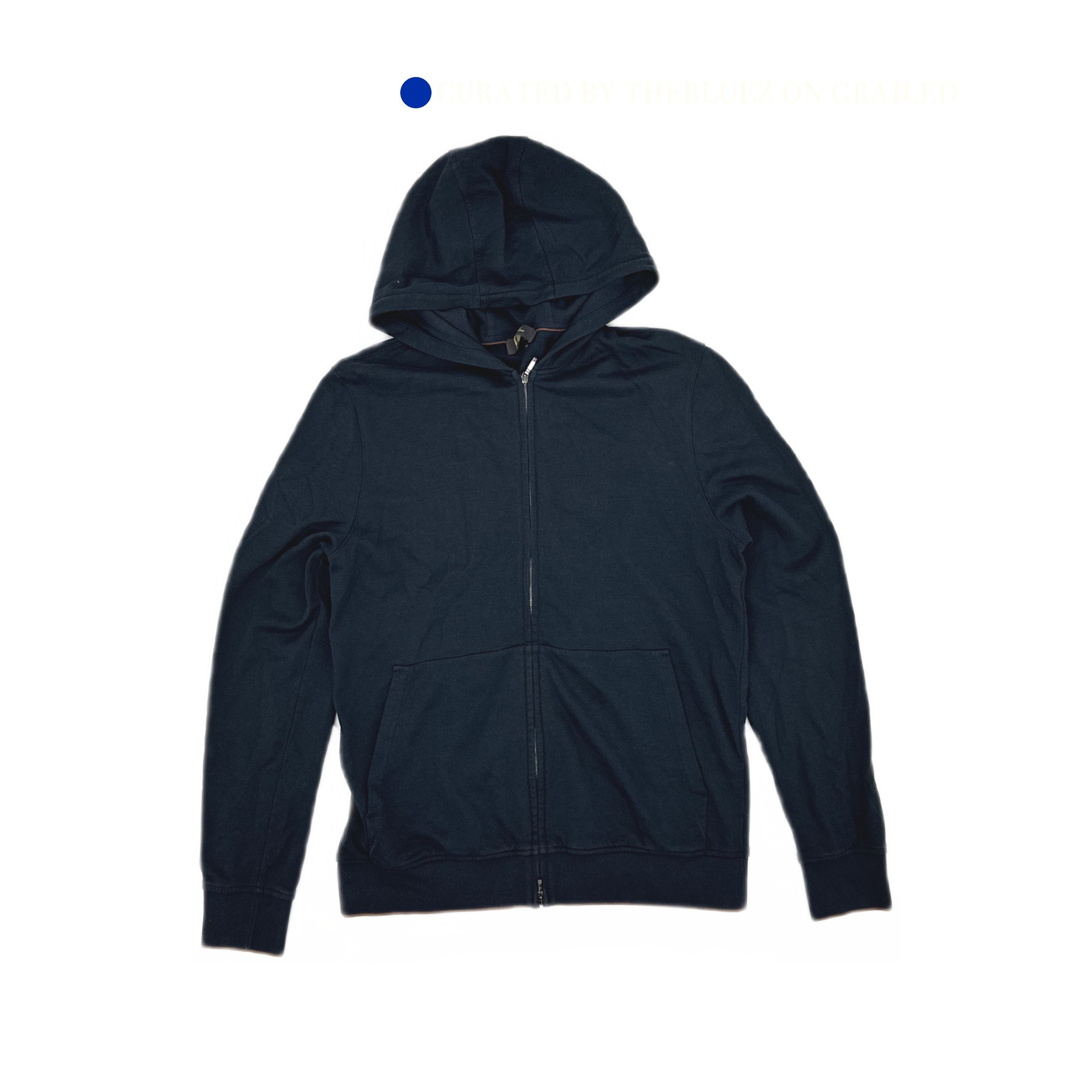 Loro Piana Blue Zip-Up Hoodie with Front Pocket Size US M / EU 48-50 / 2 - 1 Thumbnail