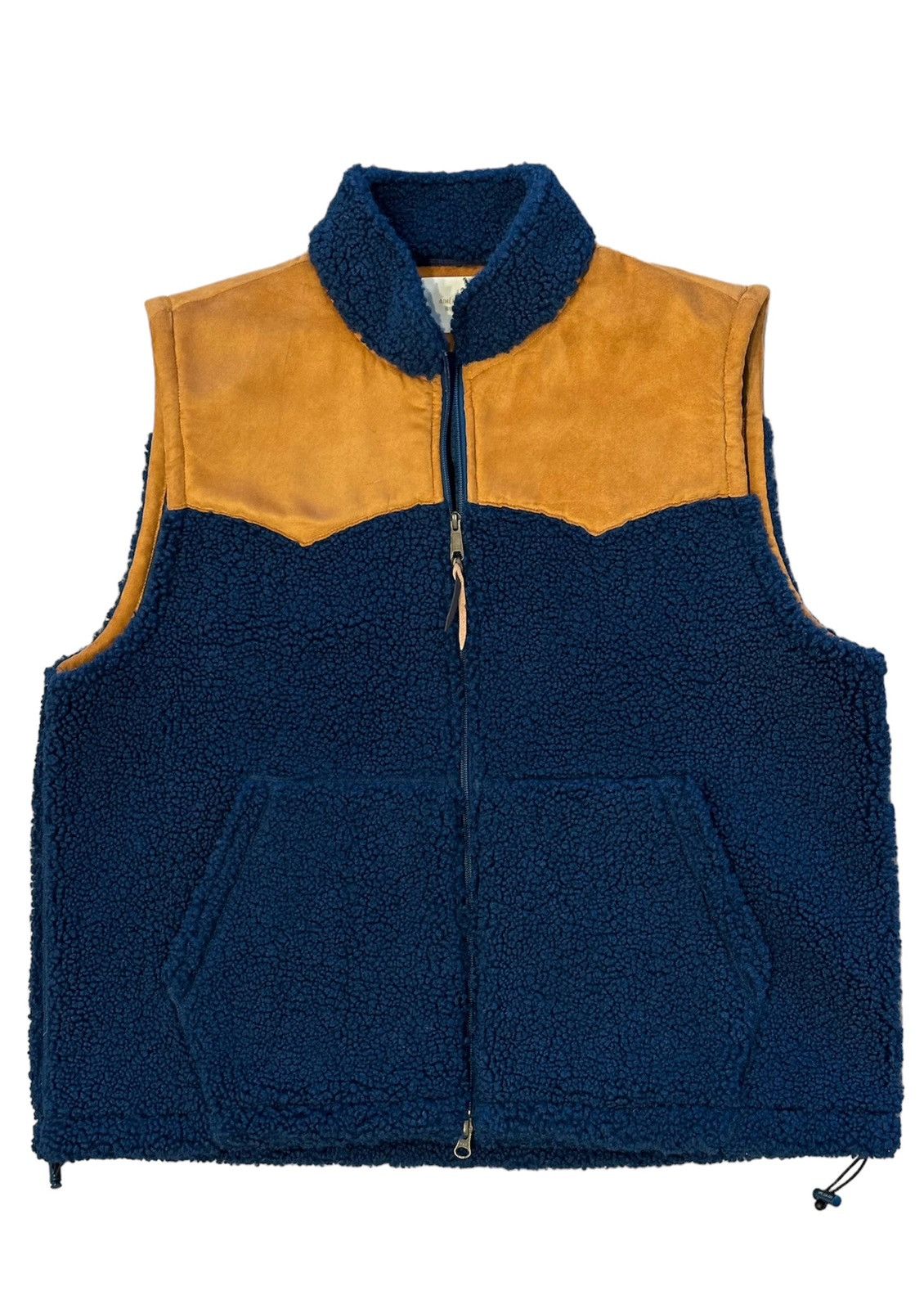 image of Aime Leon Dore Aimé Leon Dore Western Fleece Vest Poseidon XL in Blue, Men's