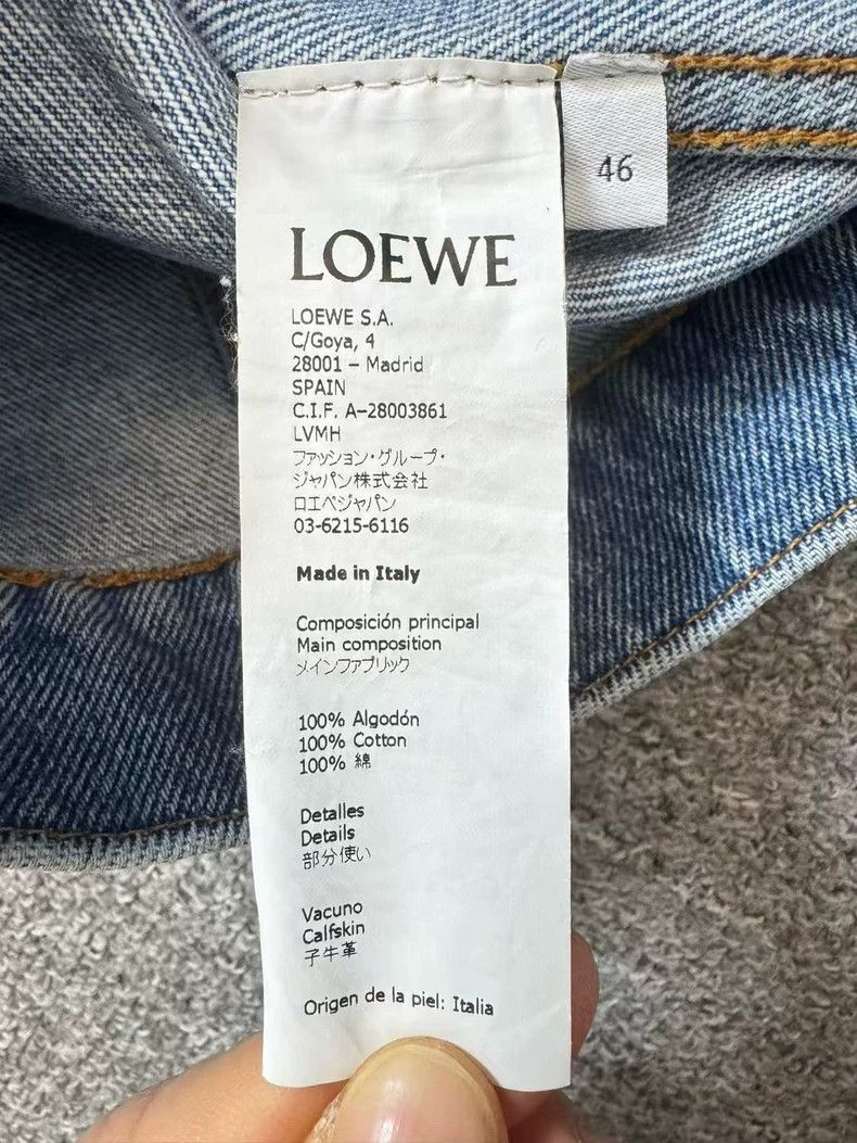 Loewe LOEWE Blue washed denim jacket with small logo Size S / US 4 / IT 40 - 4 Thumbnail