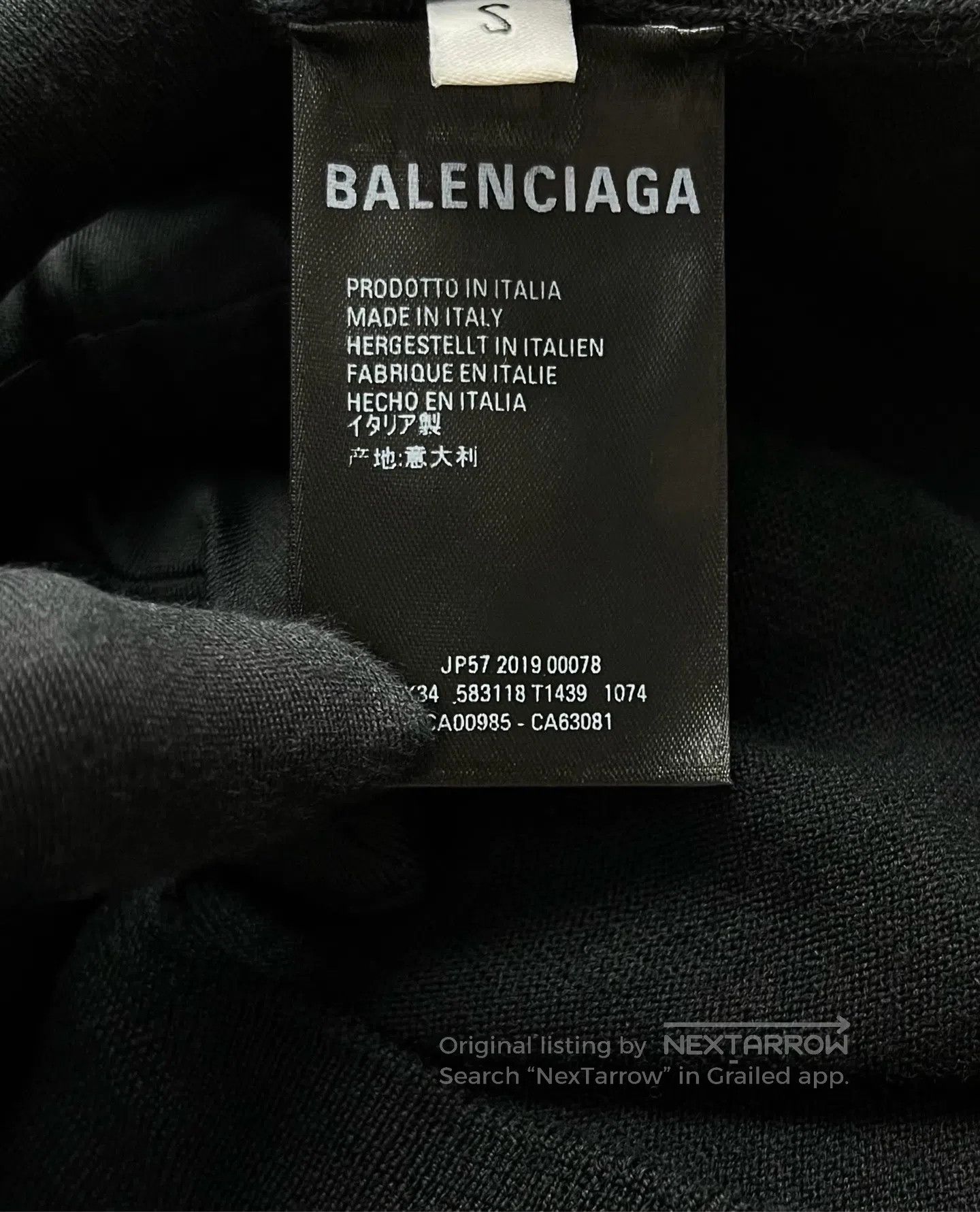 Balenciaga Balenciaga Black Back Embroidered Double B Lock Letter Log Size US S / EU 44-46 / 1 - 4 Thumbnail