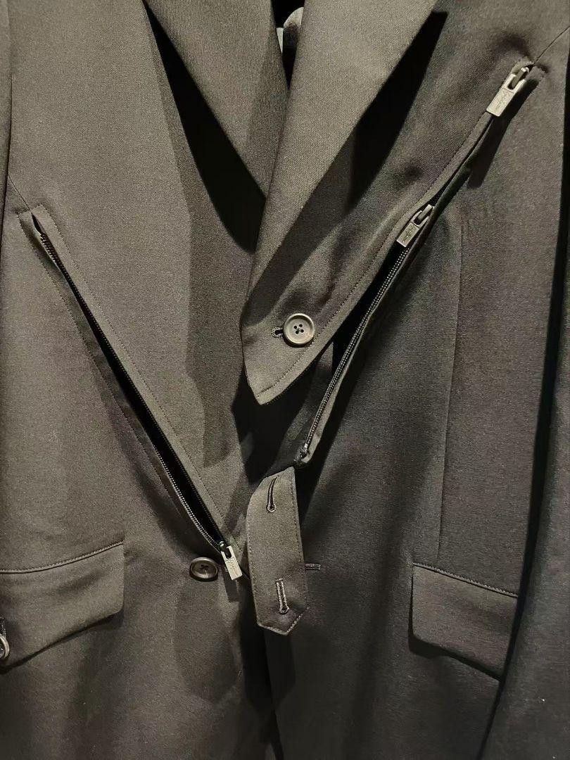 Yohji Yamamoto POUR HOMME 25ss Wool gabardine zipper jacket HP-J26-100 Size US M / EU 48-50 / 2 - 2 Thumbnail