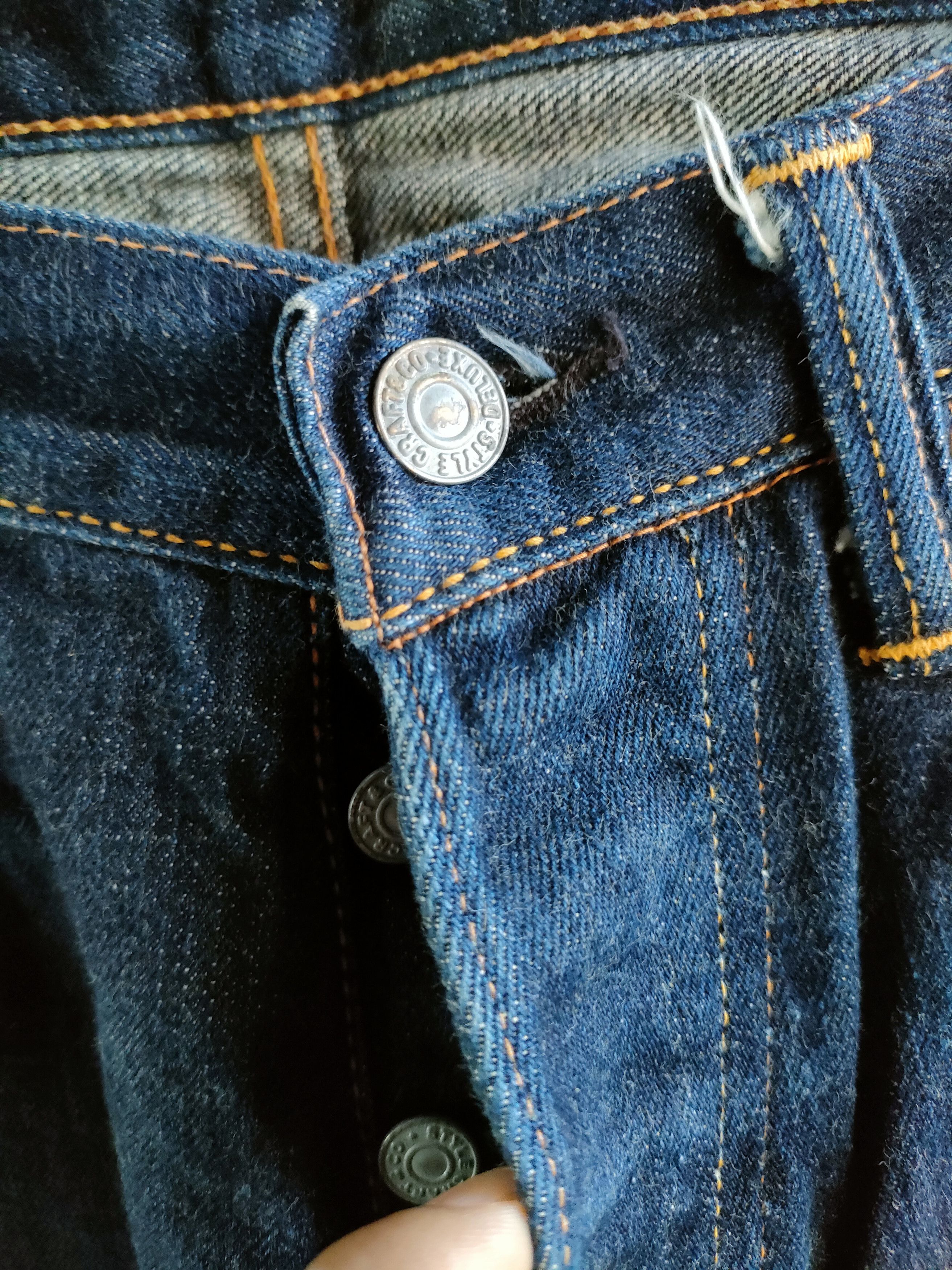 Evisu × Japanese Brand Evisu Yellow Daicock Lot 2001 Selvedge Jeans Size US 32 / EU 48 - 10 Thumbnail