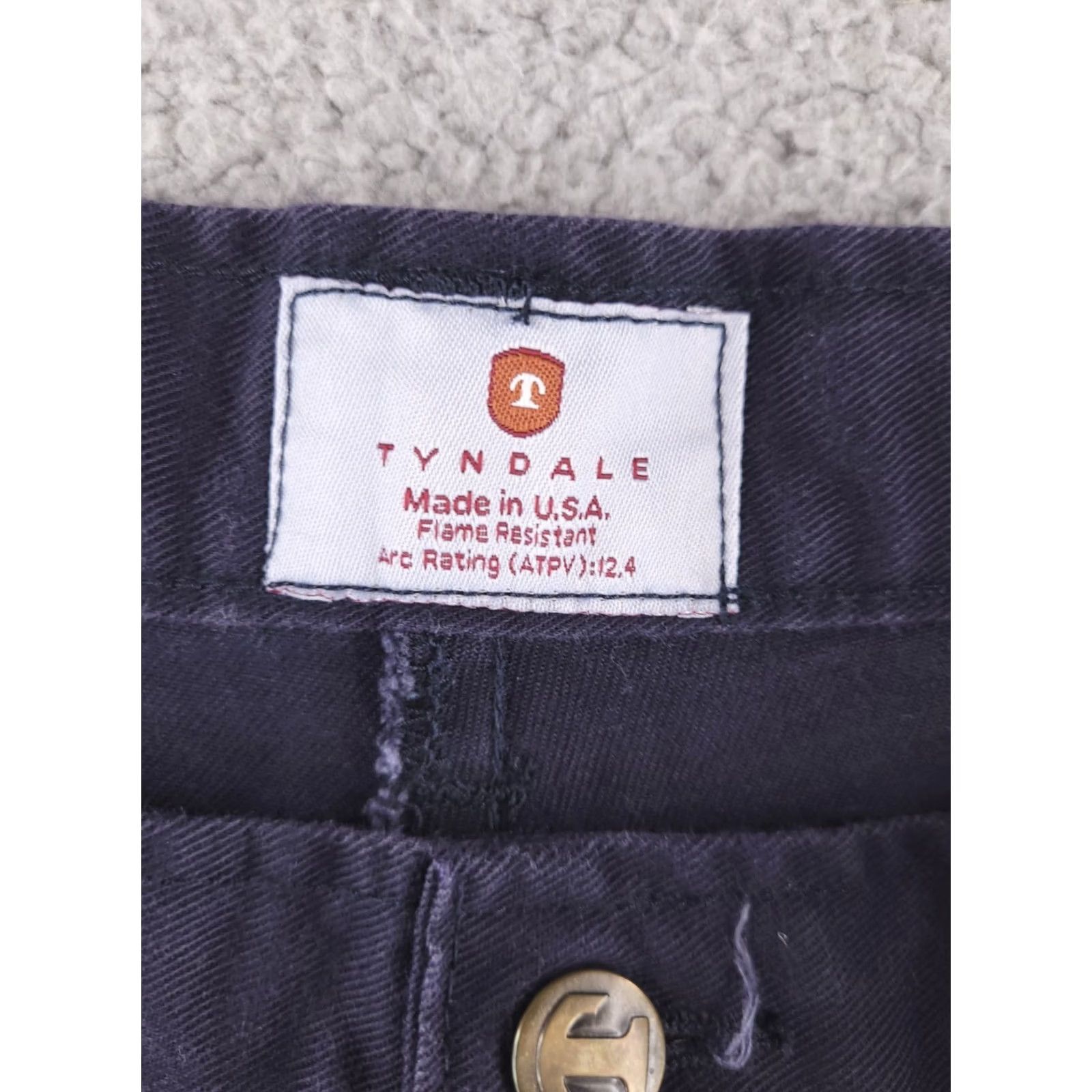 Vintage Tyndale Pants Mens 40x31 Flame-Resistant Workwear Blue Chino Relaxed Straight Mens Size US 40 / EU 56 - 3 Thumbnail