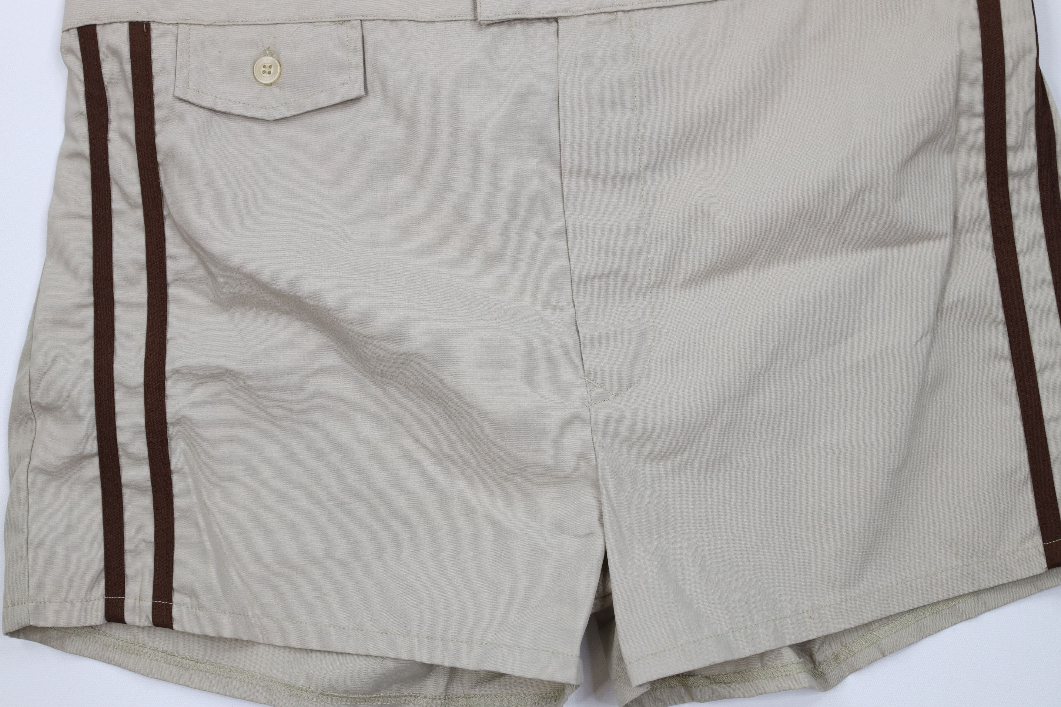 Vintage Deadstock Vintage 70s Streetwear Running Tennis Shorts Beige Size US 40 / EU 56 - 3 Thumbnail