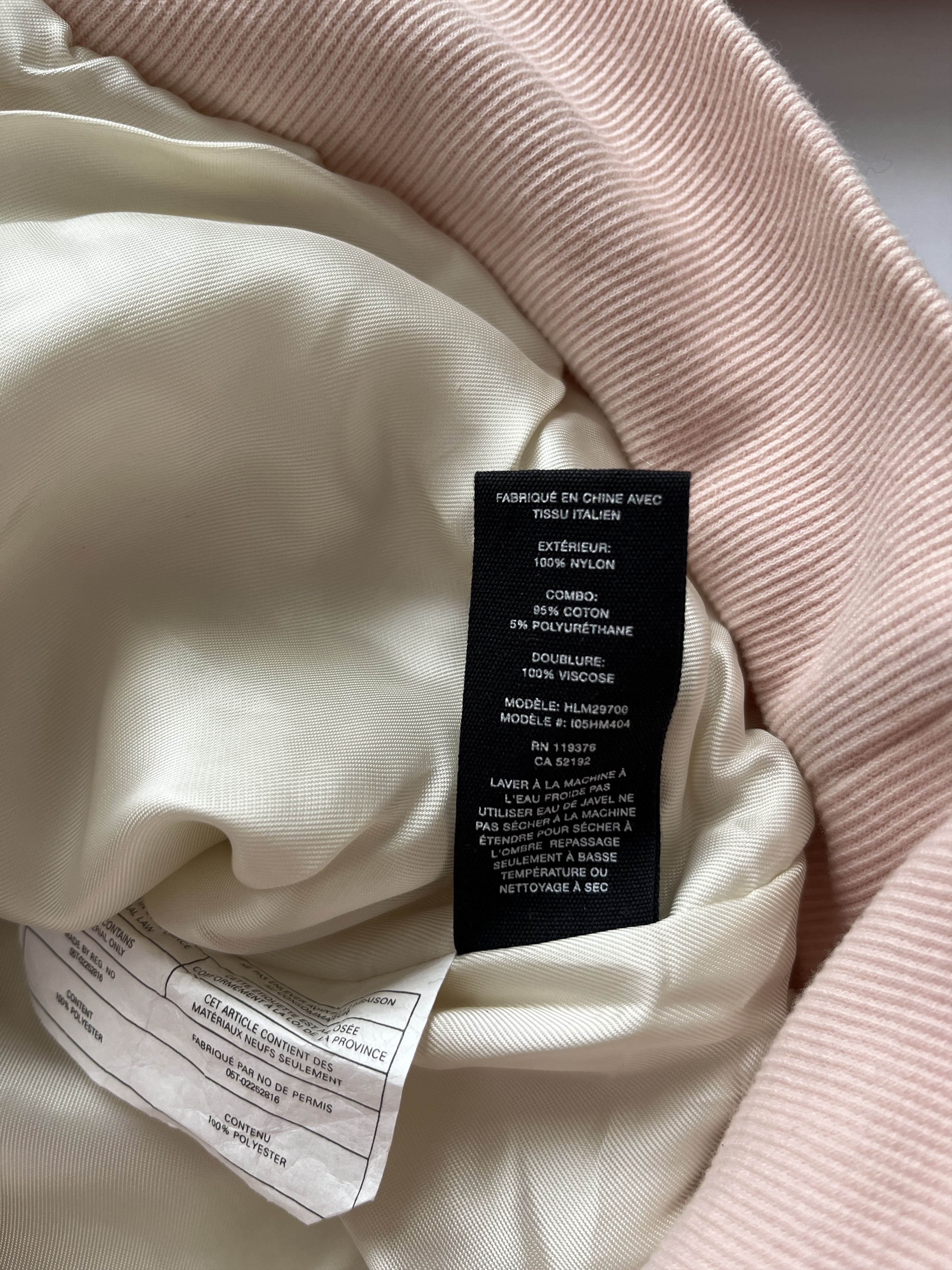 Helmut Lang ⚡️QUICK SALE⚡️Helmut Lang Pale Pink Nylon Bomber Jacket Size US M / EU 48-50 / 2 - 6 Thumbnail
