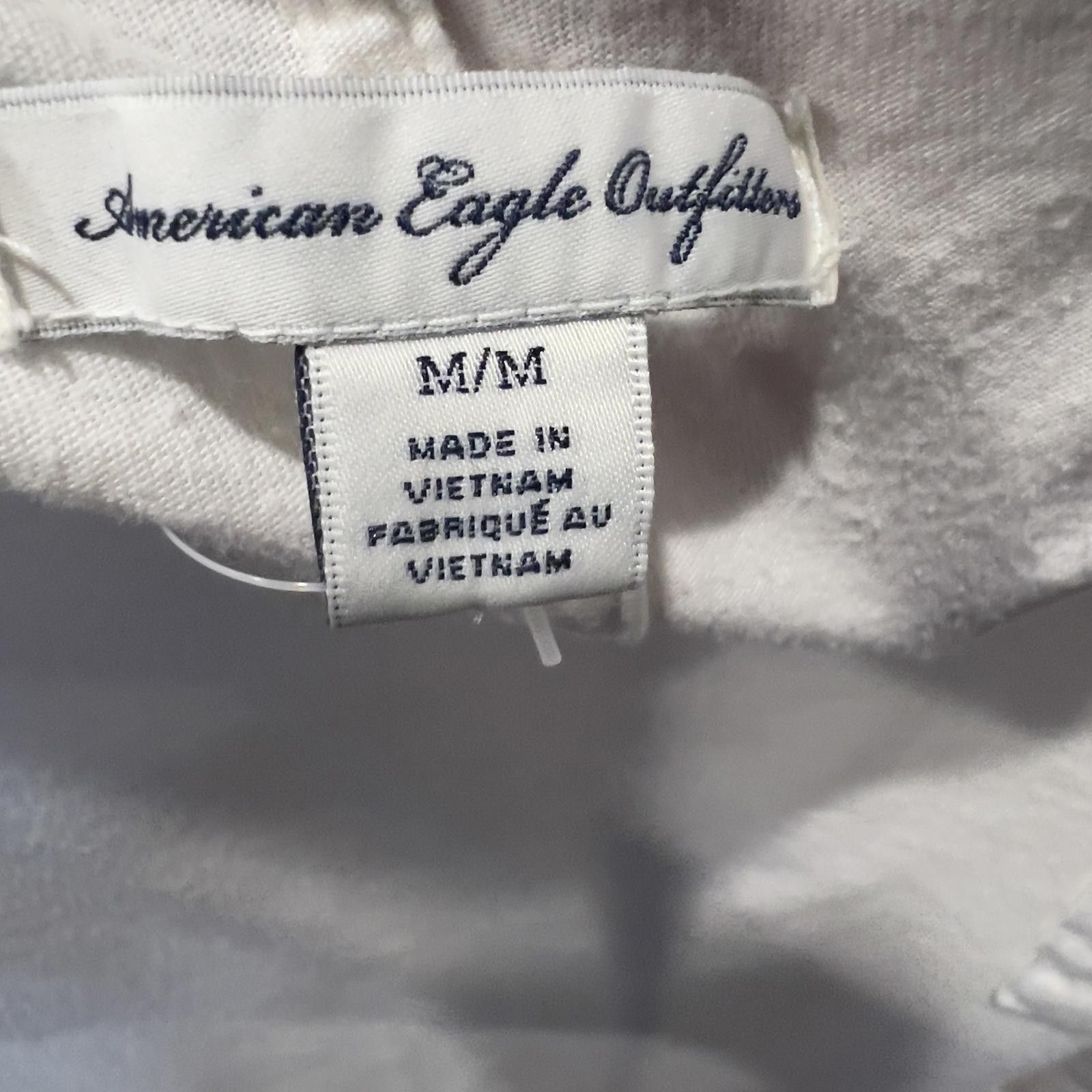American Eagle Outfitters American Eagle Outfitters White Scoop Neck T-Shirt, Size M Size M / US 6-8 / IT 42-44 - 3 Thumbnail