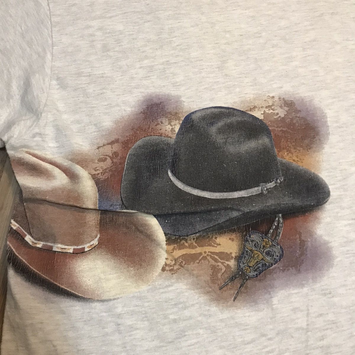 Arizona Jean Co. × Cowboy Equipment × Vintage VINTAGE ARIZONA COWBOY HAT 1993 VERY RARE TEE Size US XXL / EU 58 / 5 - 10 Thumbnail