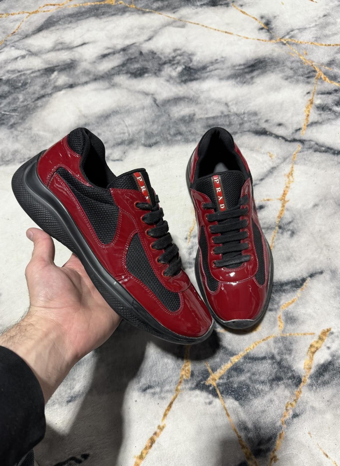 Prada Prada Americas Cup Dark Red/Black - Sz8US Size US 8 / EU 41 - 1 Thumbnail