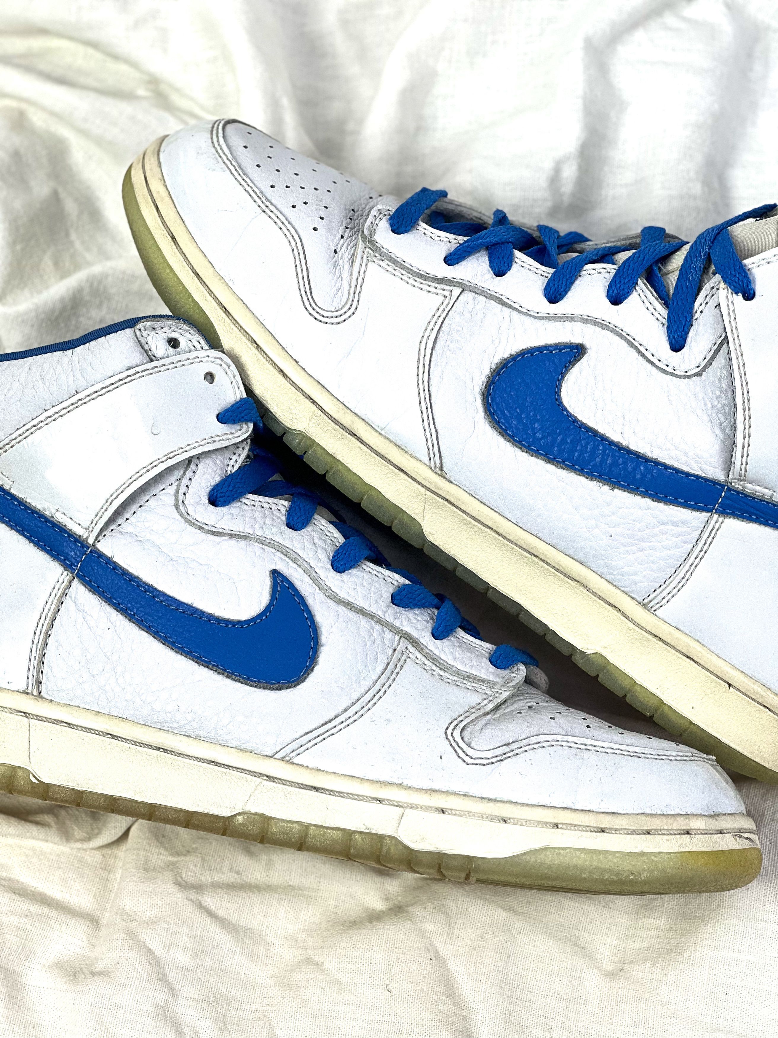 Nike × Vintage NIke Dunk High UNC white University blue DS 2002 Size US 12 / EU 45 - 2 Thumbnail