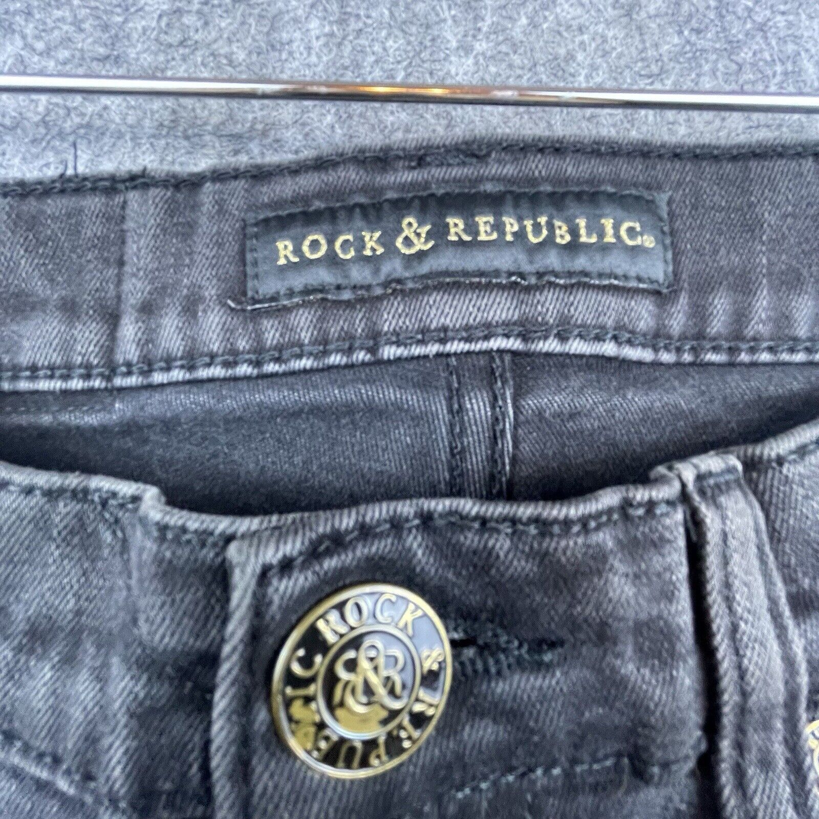 Rock & Republic Rock & Republic Jeans Womens 10 Black Kendra Curvy Bootcut Size 32" / US 10 / IT 46 - 3 Thumbnail