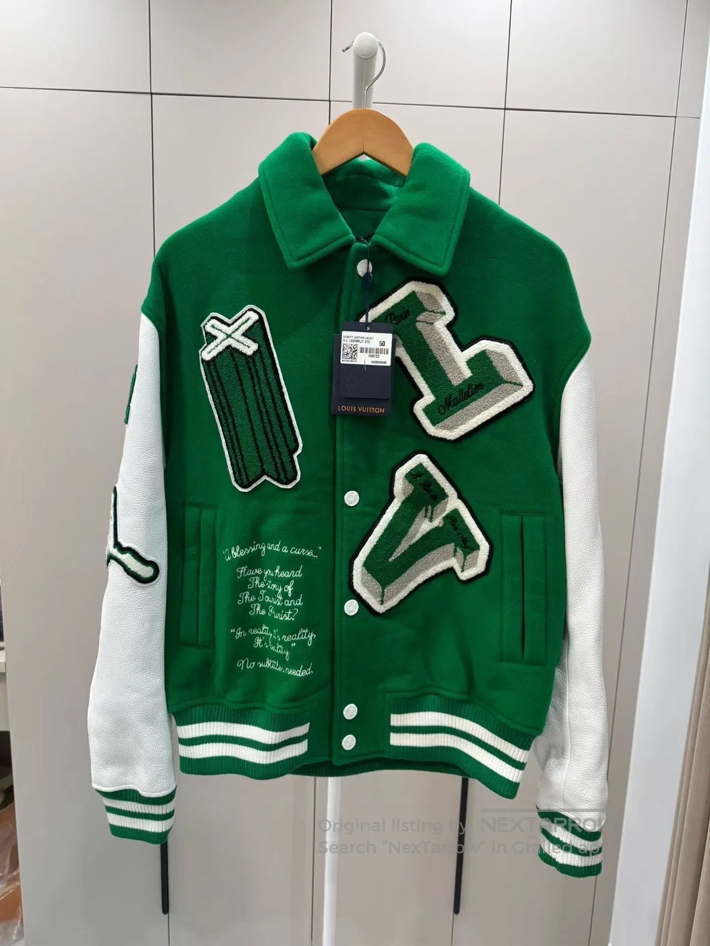 Louis Vuitton Louis Vuitton The Wizard of Oz Leather Sleeve Varsity Jack Size US M / EU 48-50 / 2 - 1 Thumbnail