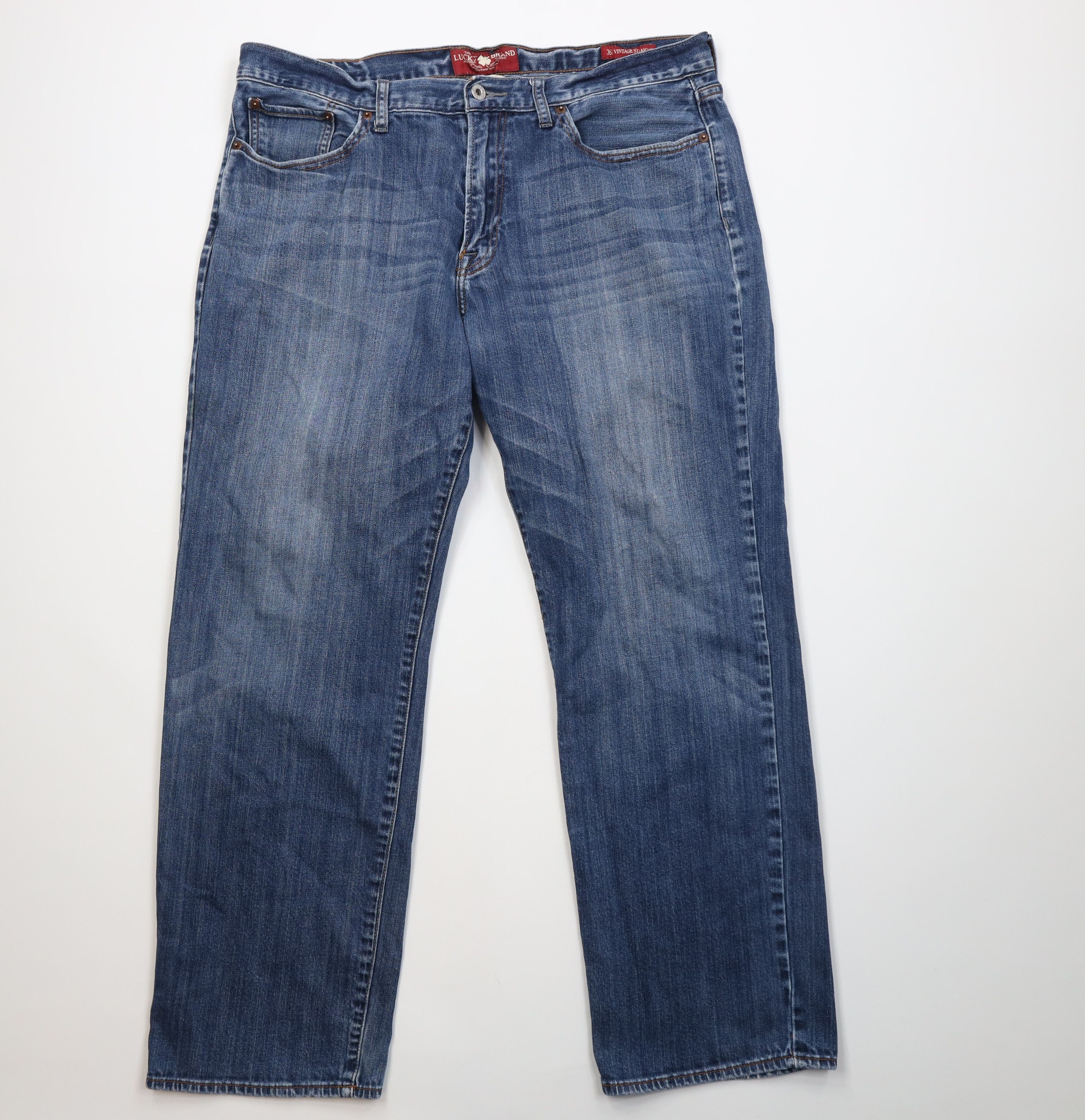 Lucky Brand Vintage Lucky Brand 361 Vintage Straight Wide Leg Jeans Blue Size US 38 / EU 54 - 1 Thumbnail