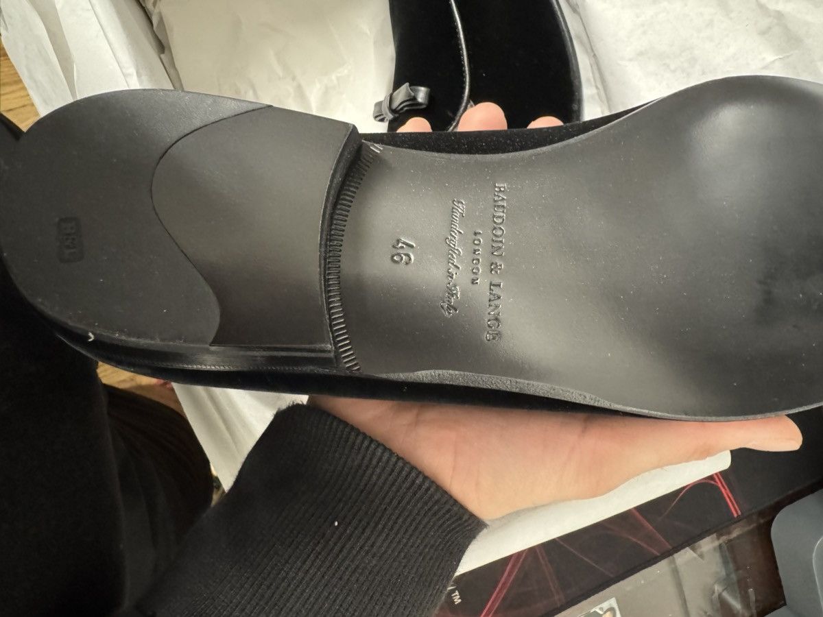 Baudoin & Lange Baudoin & Lange sagan velvet bow loafer shoes Size US 12.5 / EU 45-46 - 6 Thumbnail