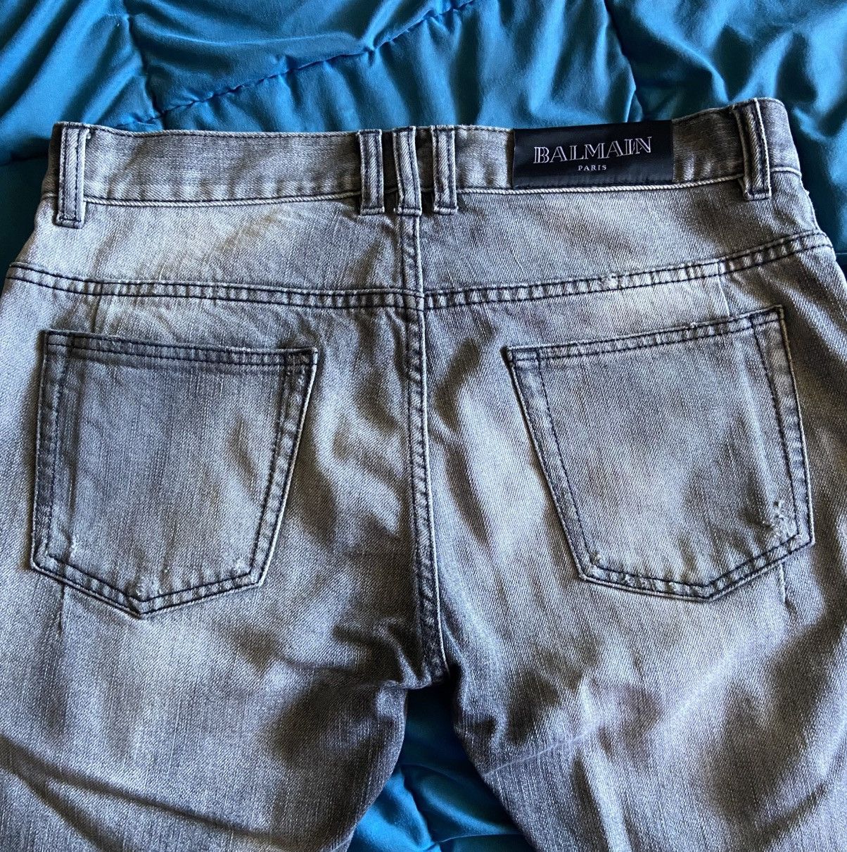 Balmain Balmain Grey Mens Jeans size 32 Size US 32 / EU 48 - 1 Thumbnail