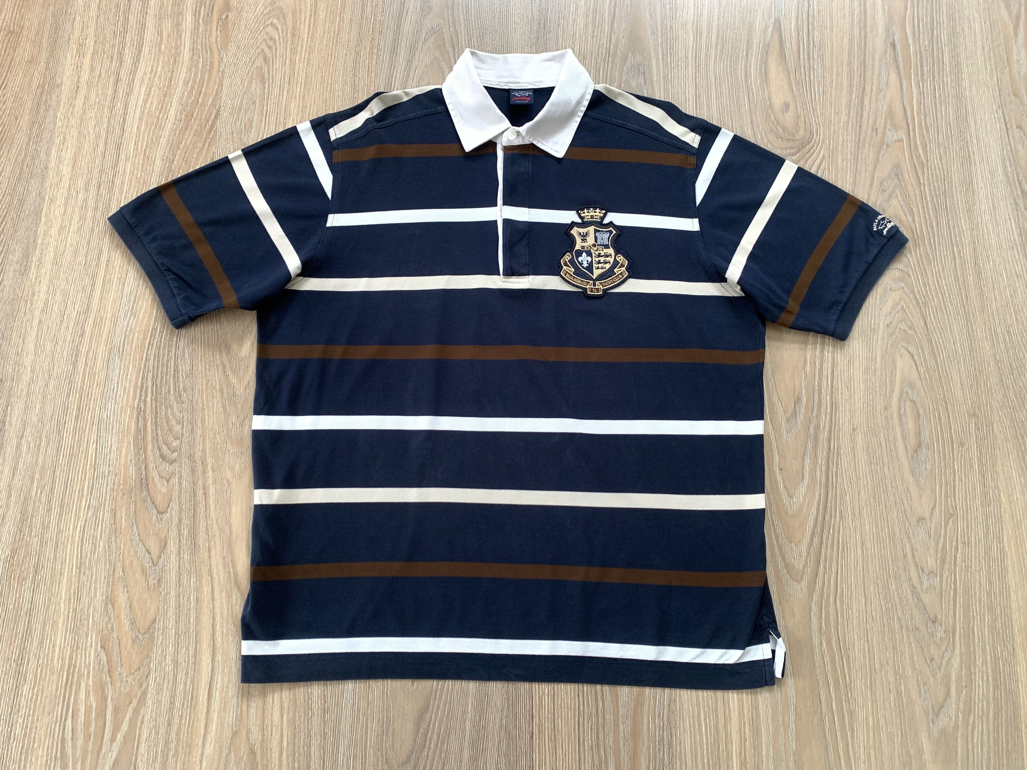 Paul & Shark Vintage Paul & Shark Yachting Habana Polo T Shirt Size US L / EU 52-54 / 3 - 2 Thumbnail