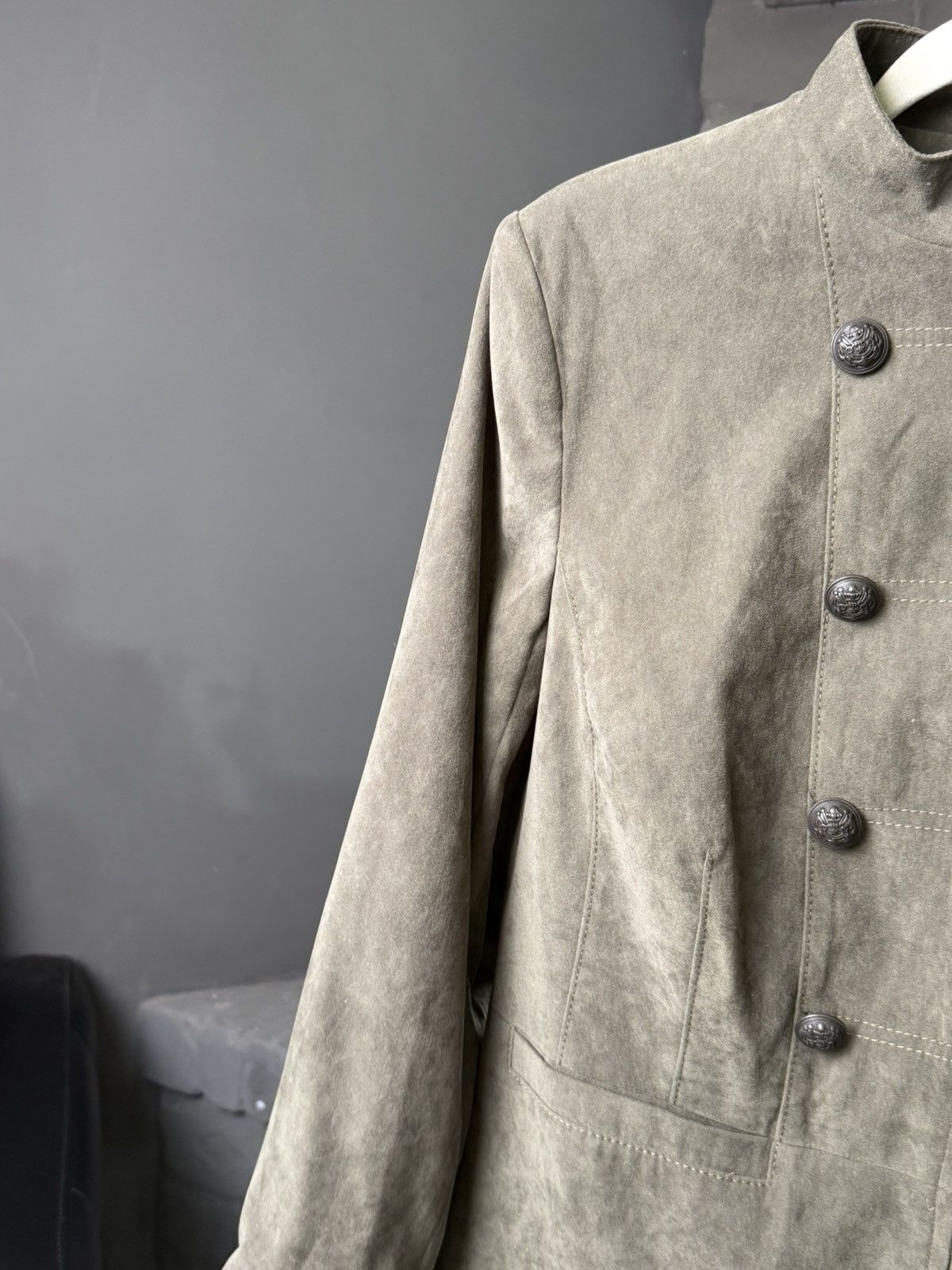 Japanese Brand Women’s Suede Military Jacket Napoleon Gothic Y2K Archive Size M / US 6-8 / IT 42-44 - 3 Thumbnail