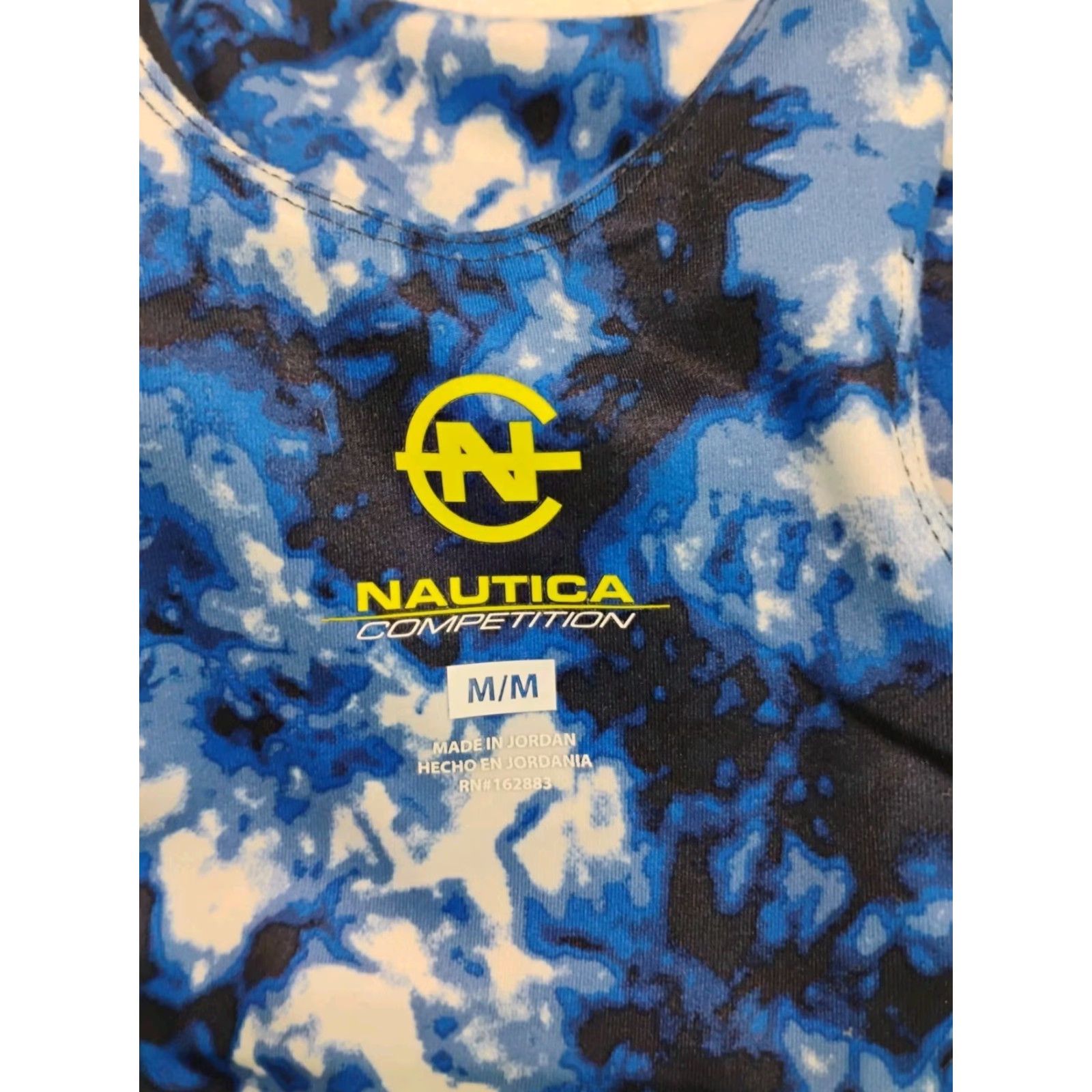 Nautica Nautica Competition Sport Bra Athletic Top Tie Dye Crop Tank Size Medium Blue Women Built-In Bra Athletic Crop Tank Shirt Size M / US 6-8 / IT 42-44 - 5 Thumbnail