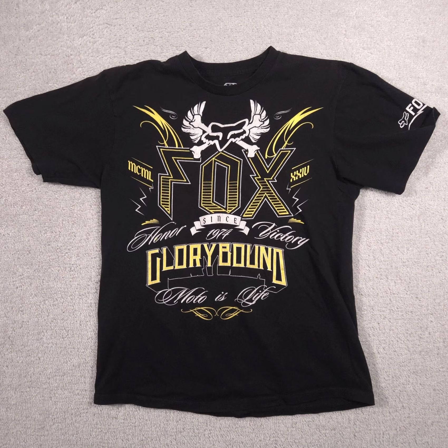 Fox Racing Fox Racing Shirt Mens M Black Glorybound Moto Is Life Graphic Tee Tagless Shirt Mens Medium Black Glorybound Moto Is Life Graphic Tee Tagless Size US M / EU 48-50 / 2 - 2 Thumbnail