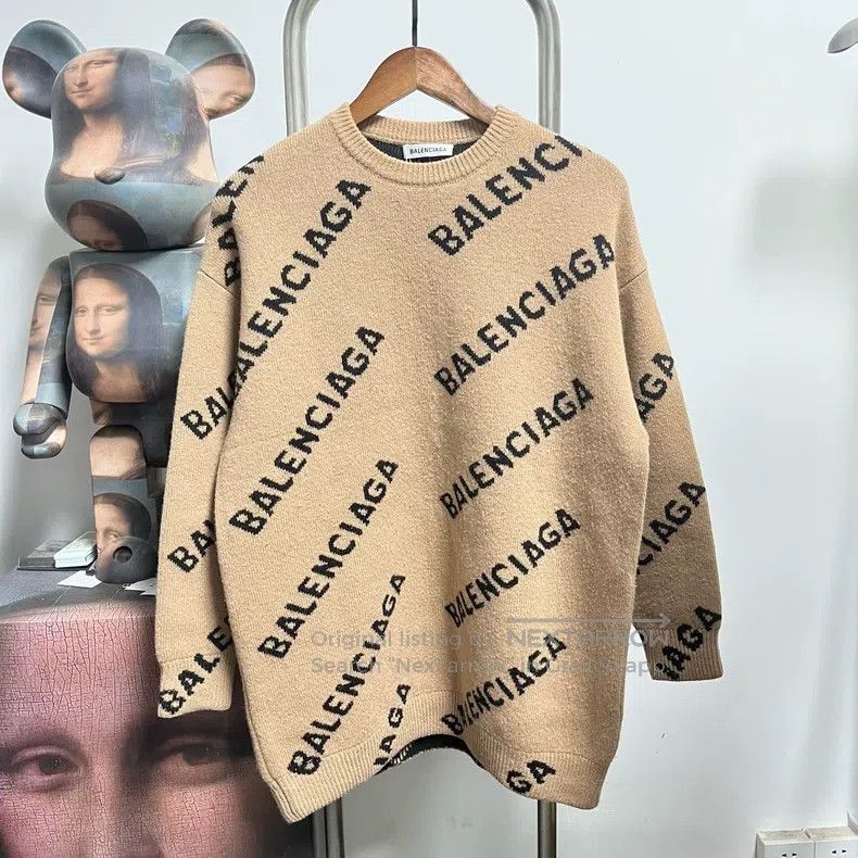 Balenciaga Balenciaga Fully Printed Barrage Sweater Size US XS / EU 42 / 0 - 1 Thumbnail