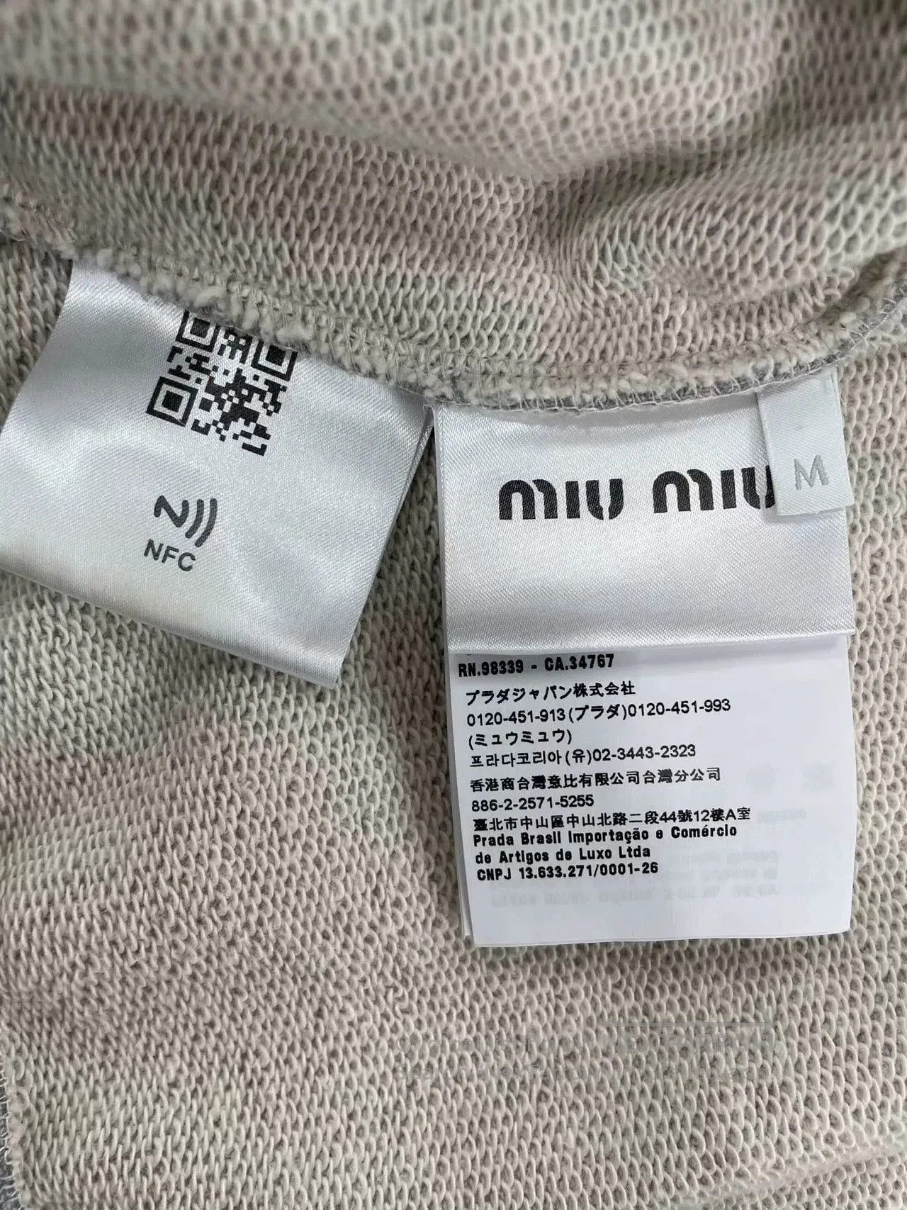 Miu Miu MiuMiu Gray Zip. Size M / US 6-8 / IT 42-44 - 4 Thumbnail
