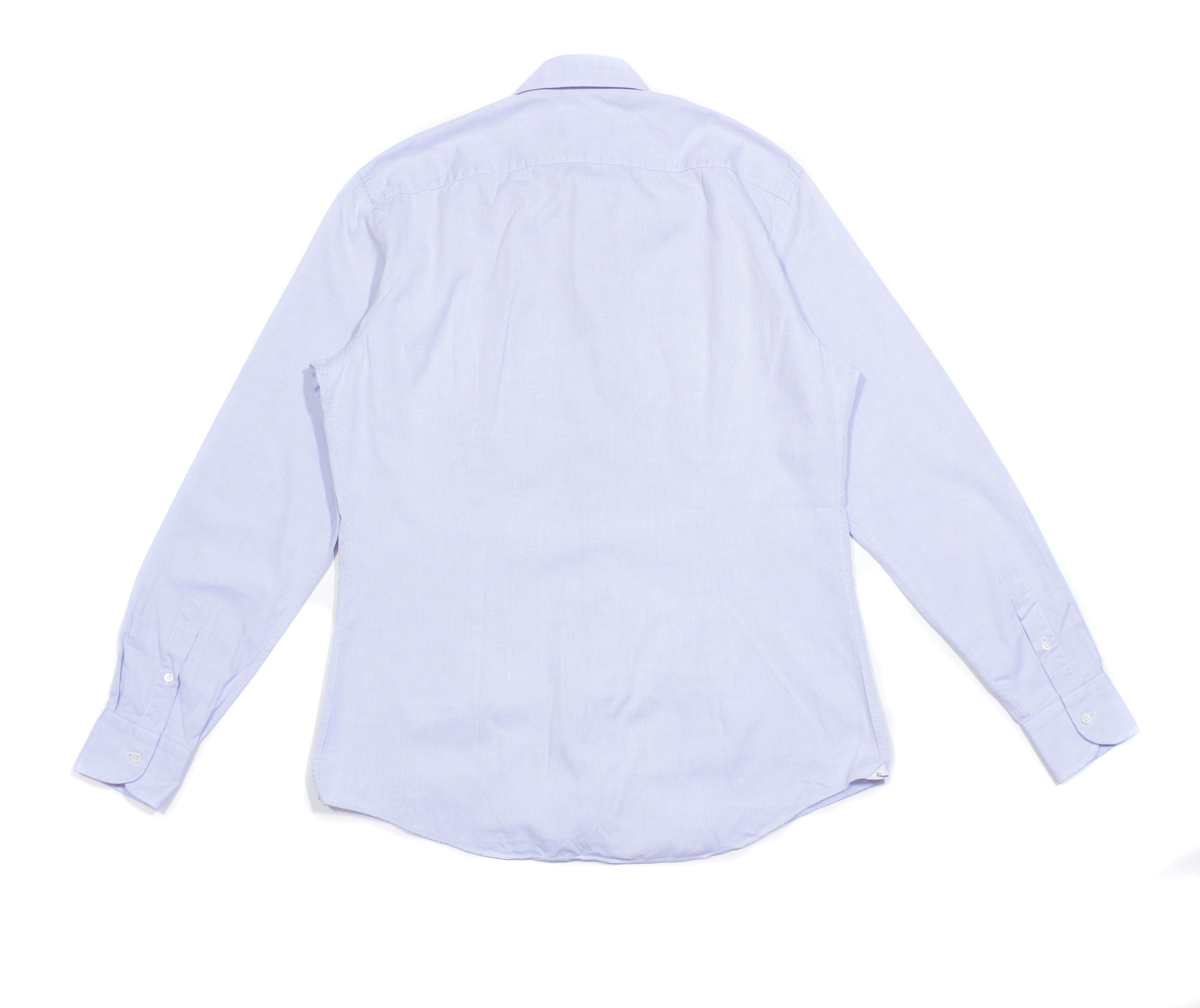 Salvatore Ferragamo Textured Dress Shirt Size US M / EU 48-50 / 2 - 2 Thumbnail