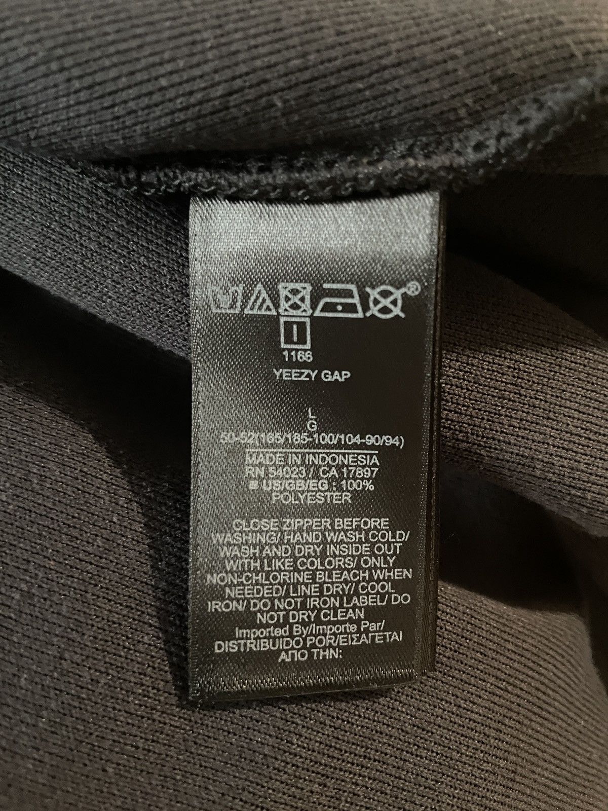 Balenciaga × Gap × Kanye West Yeezy Gap Polar Fleece Zip Up Black Coffee Size Large Size US L / EU 52-54 / 3 - 4 Thumbnail