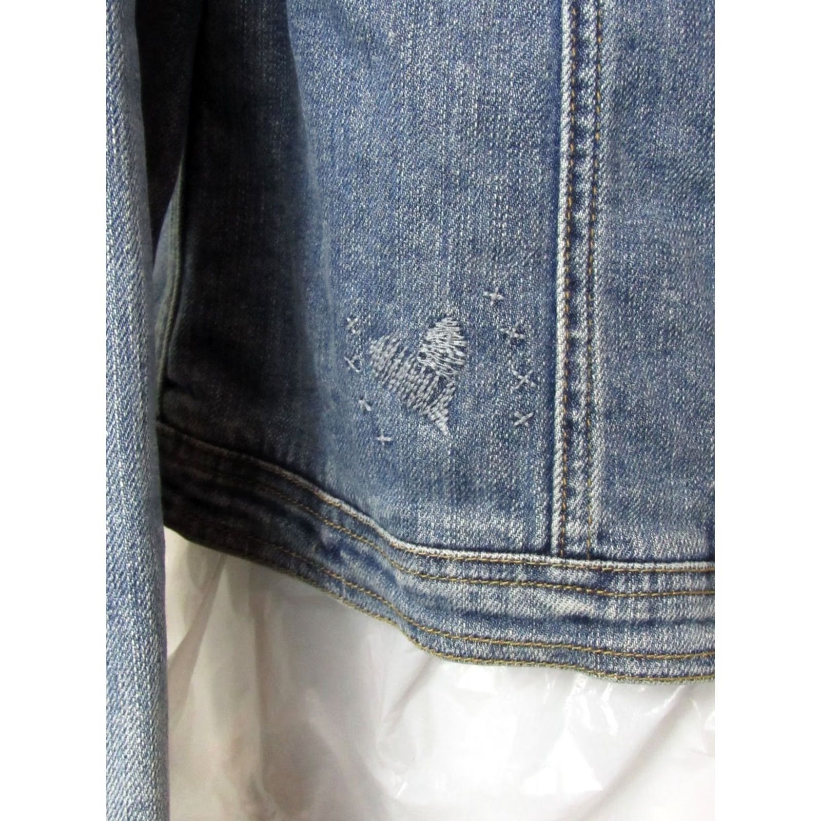 Brighton Brighton Denim Jacket Womens XL Rhinestone Button Long Sleeve Collared Y2K Blue Jacket Size XL / US 12-14 / IT 48-50 - 4 Thumbnail