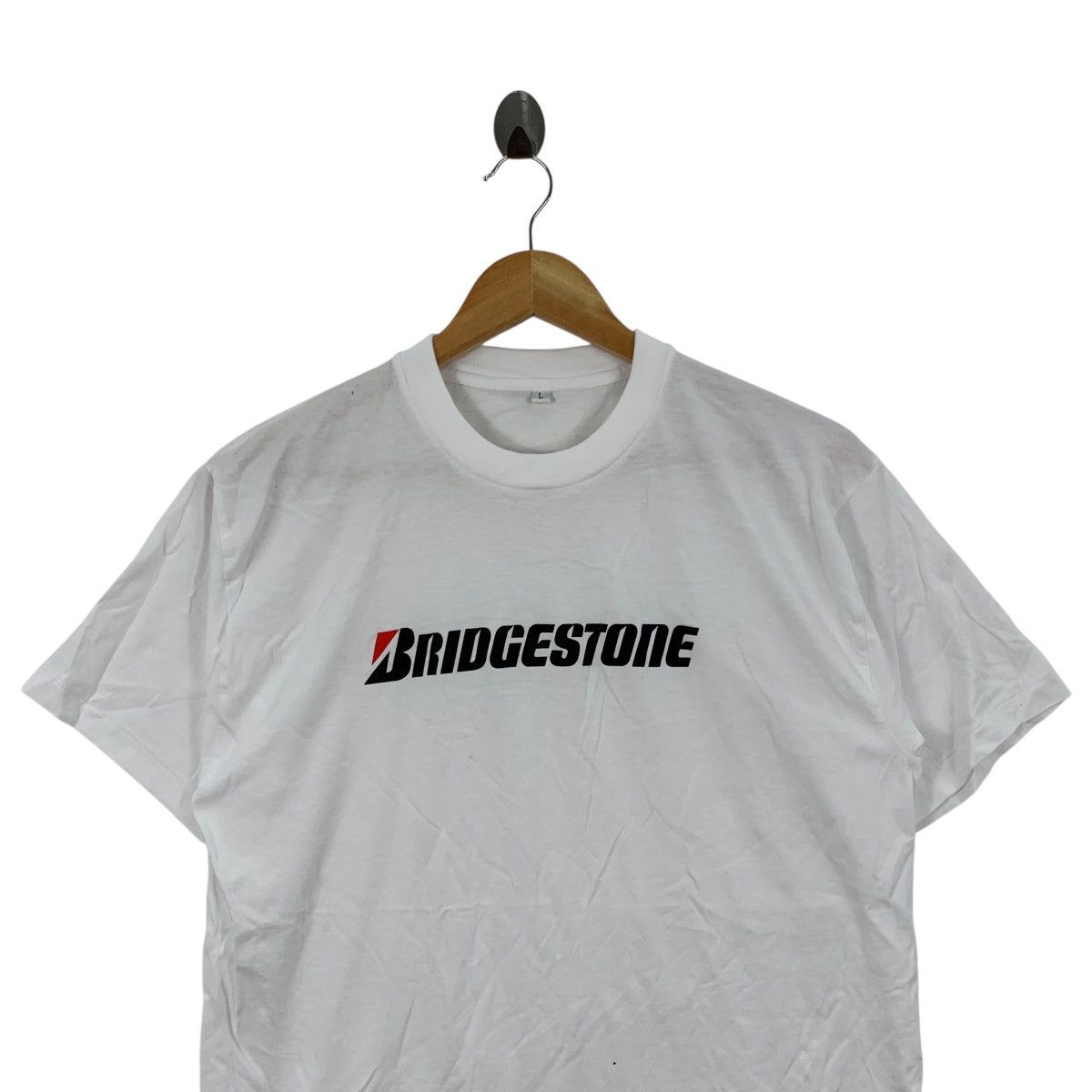 Vintage Vintage BRIDGESTONE Racing Formula One F1 ShortSleeve Tshirt Size US L / EU 52-54 / 3 - 2 Thumbnail