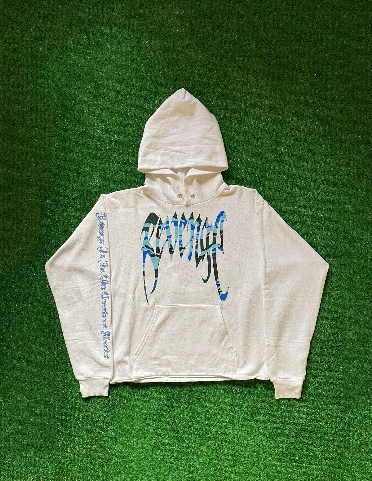 Revenge × Vintage Revenge 2017 Archive Snow Blue Camo Hoodie Size US S / EU 44-46 / 1 - 1 Thumbnail