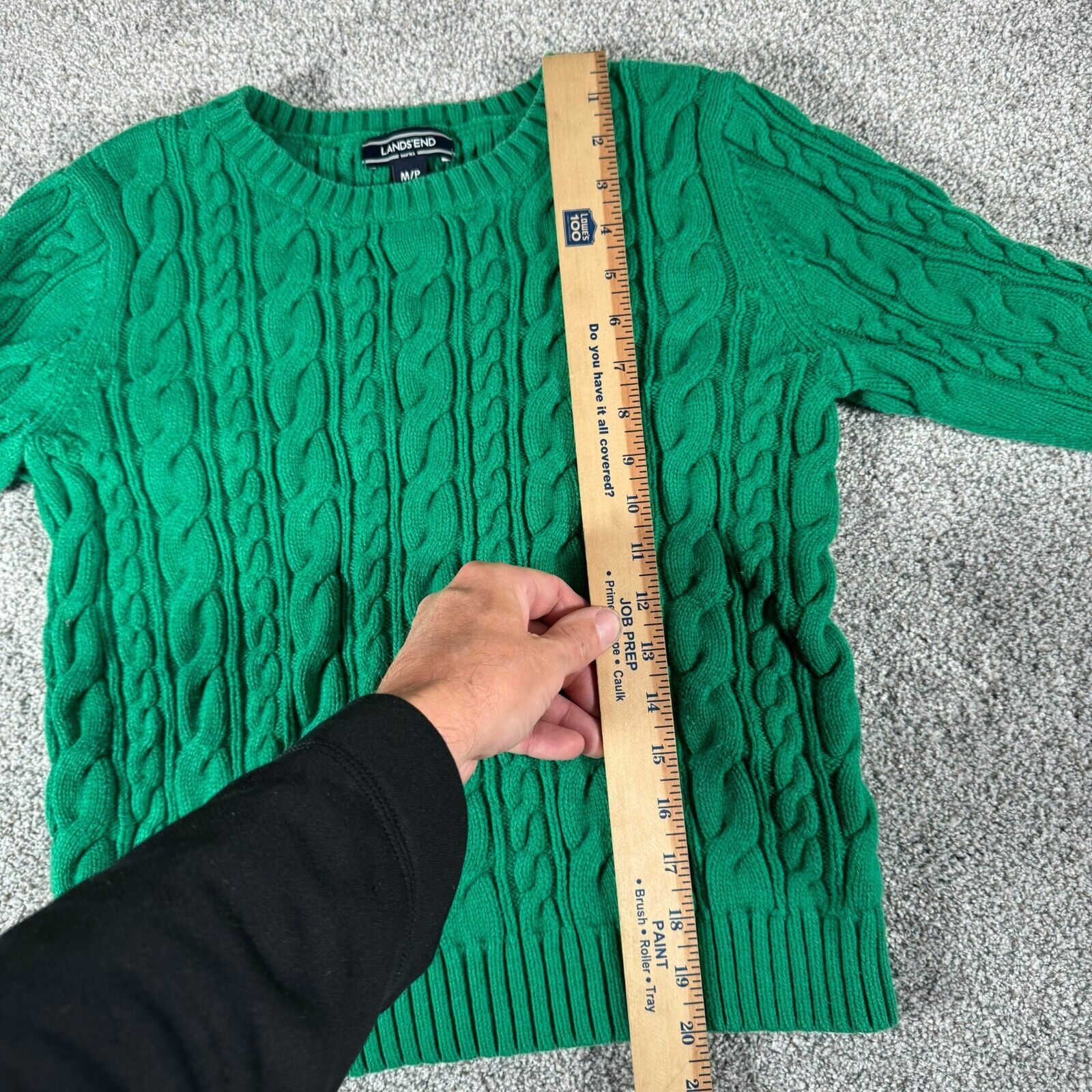Lands' End Lands End Drifter Sweater Women M Cable Knit Academia Preppy Size M / US 6-8 / IT 42-44 - 7 Thumbnail