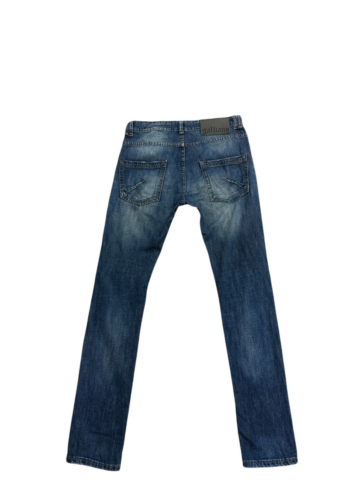 John Galliano GALLIANO PRINTED GRAPHIC DENIM JEANS Size US 32 / EU 48 - 10 Thumbnail