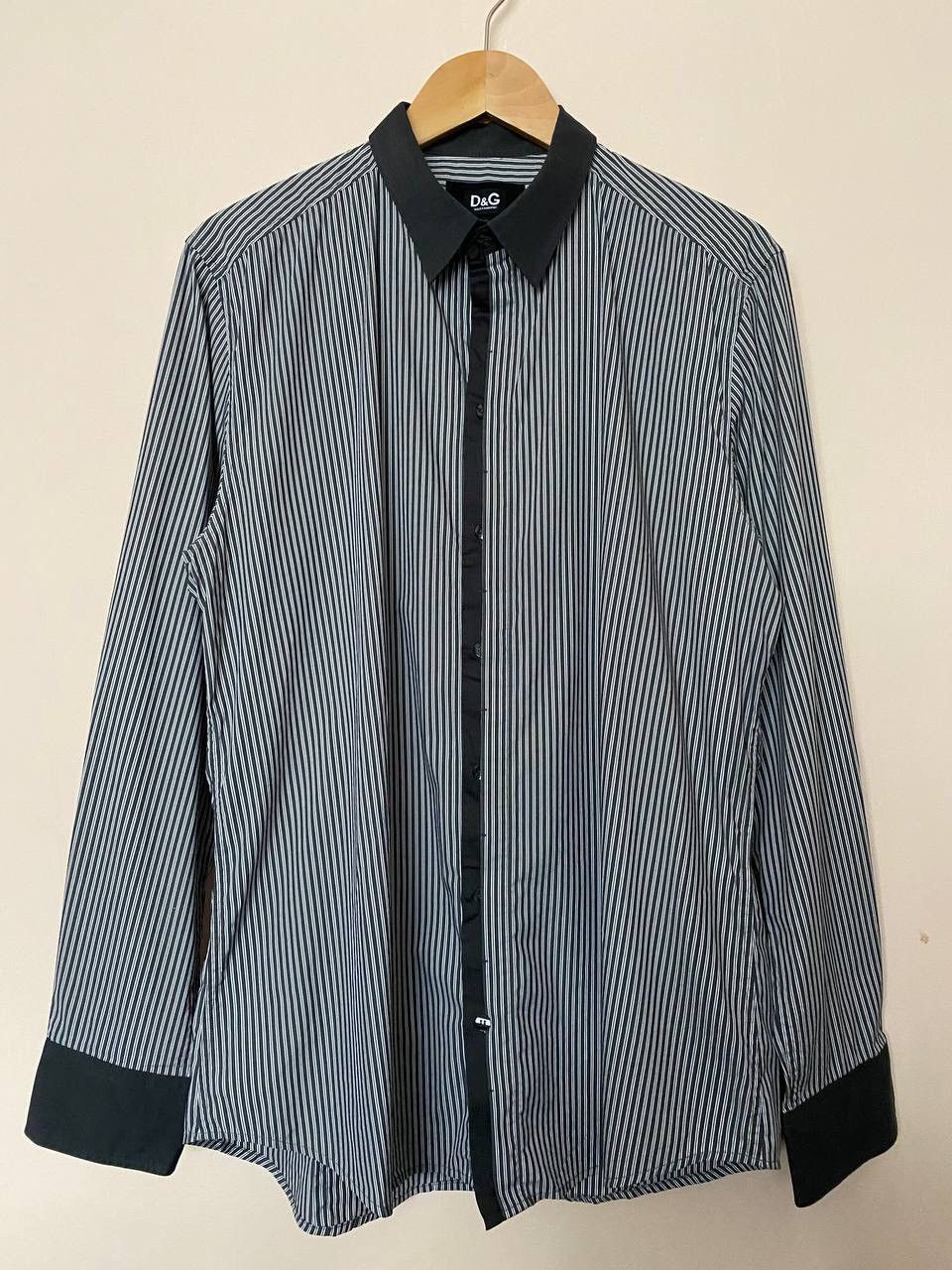 Dolce & Gabbana × Vintage Vintage Dolce & Gabbana Formal Grey Shirt Luxury L Size Size US L / EU 52-54 / 3 - 1 Thumbnail