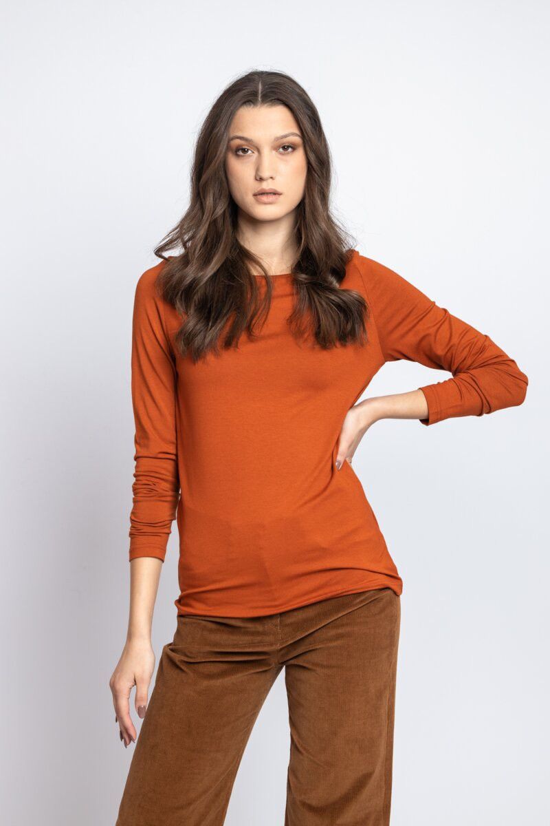 Other Ivko Woman Viscose Boat-Neck Long Sleeve T-Shirt Size 42 Size XL / US 12-14 / IT 48-50 - 5 Thumbnail