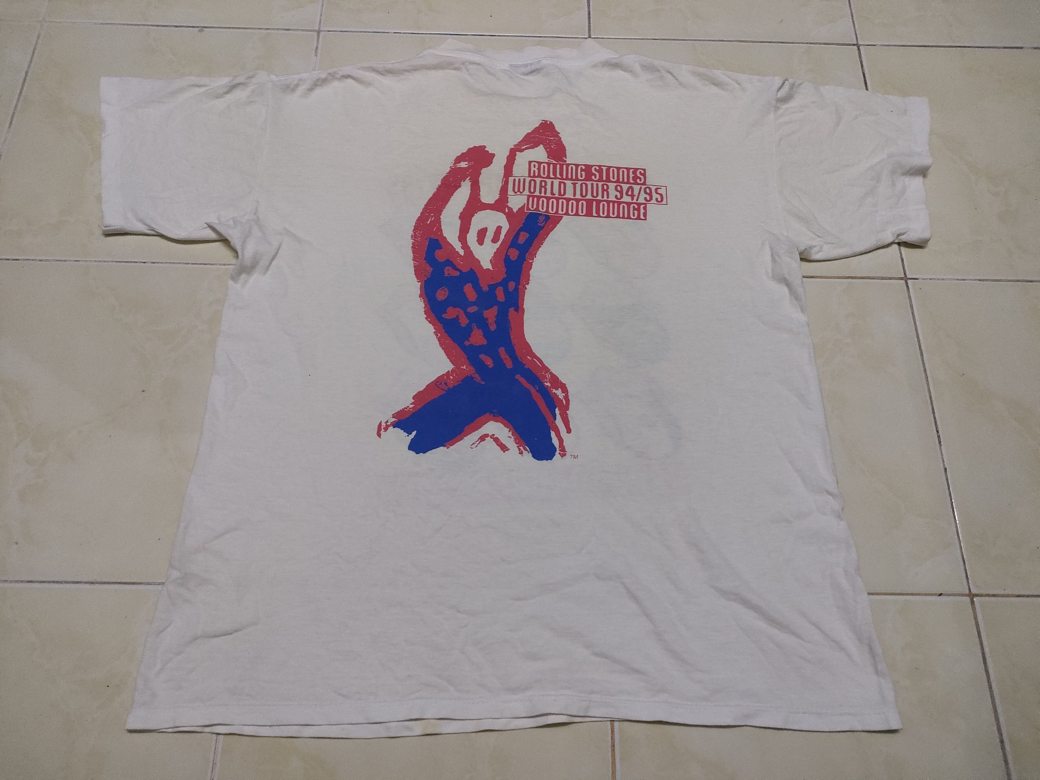 Brockum × Vintage Vintage 90 Rolling Stones World Tour Voodoo Lounge Band Tee Size US L / EU 52-54 / 3 - 2 Thumbnail