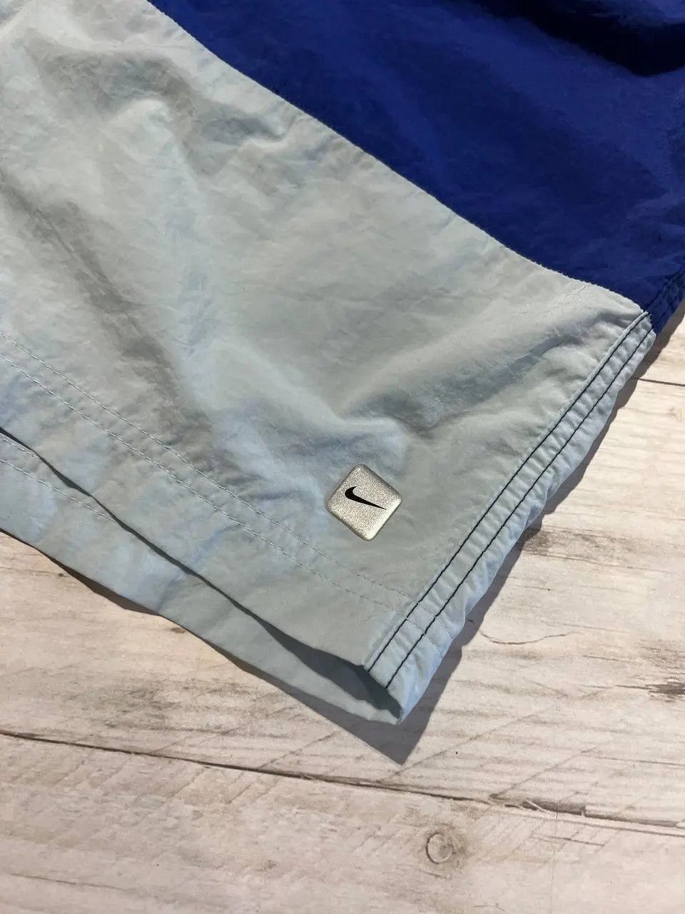 Nike Vintage Nike Shorts Nylon 00s Swoosh Striped Y2K Size US 36 / EU 52 - 2 Thumbnail